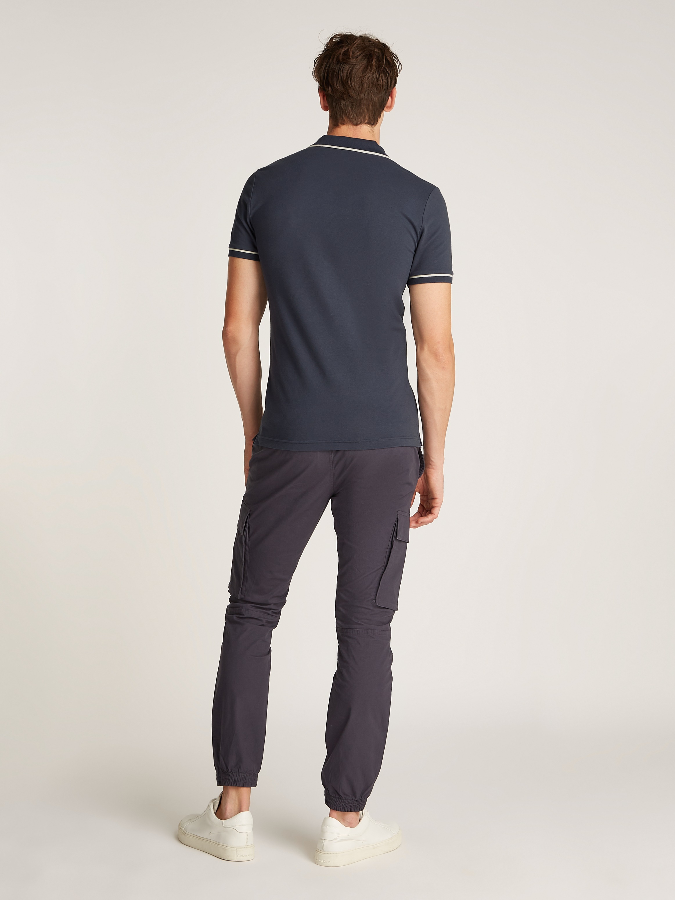Calvin Klein Jeans Poloshirt »TIPPING SLIM POLO«, mit Logomarkenlabel