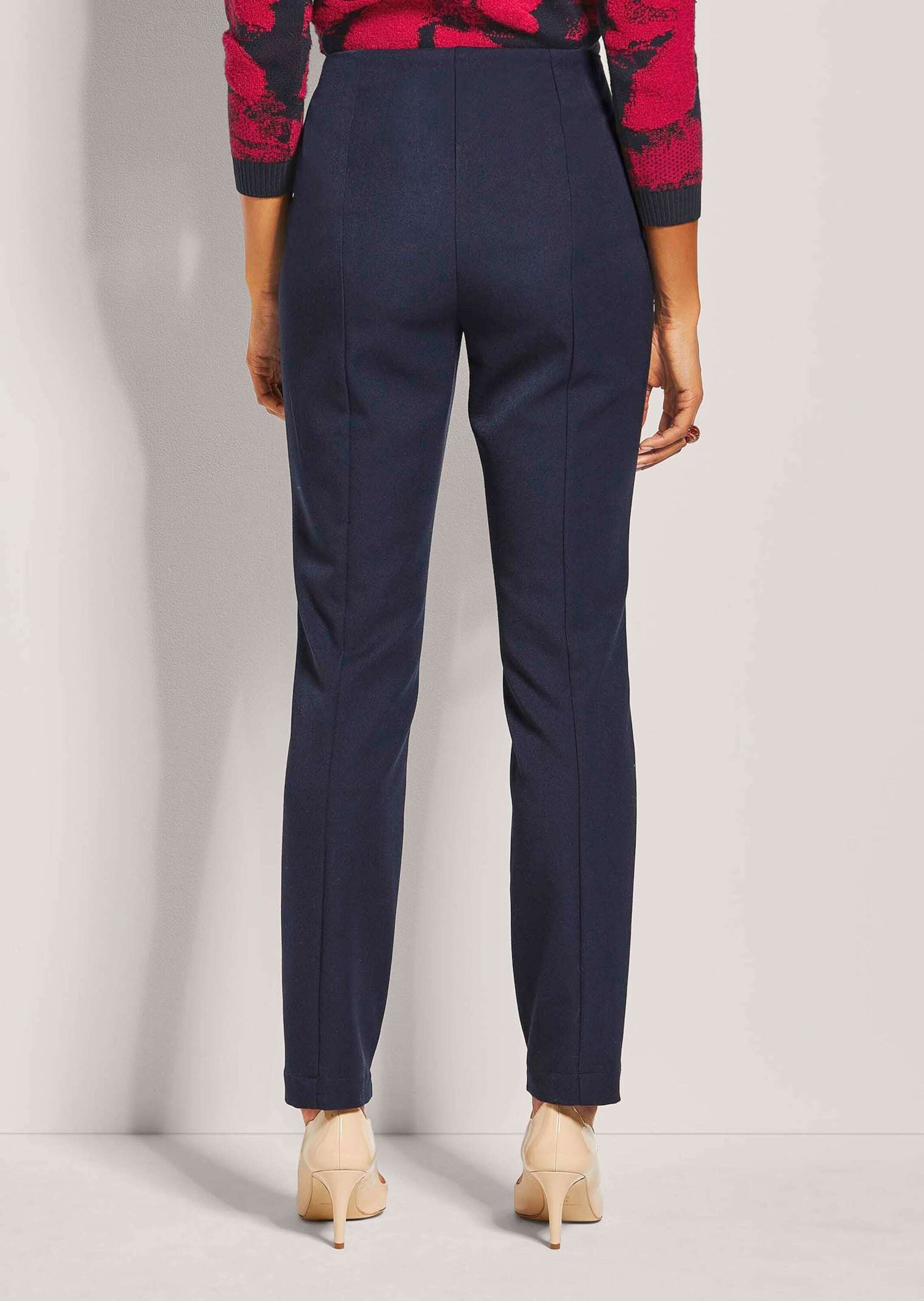 MADELEINE Stoffhose »Schlupfhose Slim Fit Stretchhose mit Biesen«