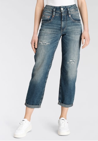 Boyfriend-Jeans »Jeans Pitch HI Tap Organic Denim«, Abriebeffekte, Vintage,...