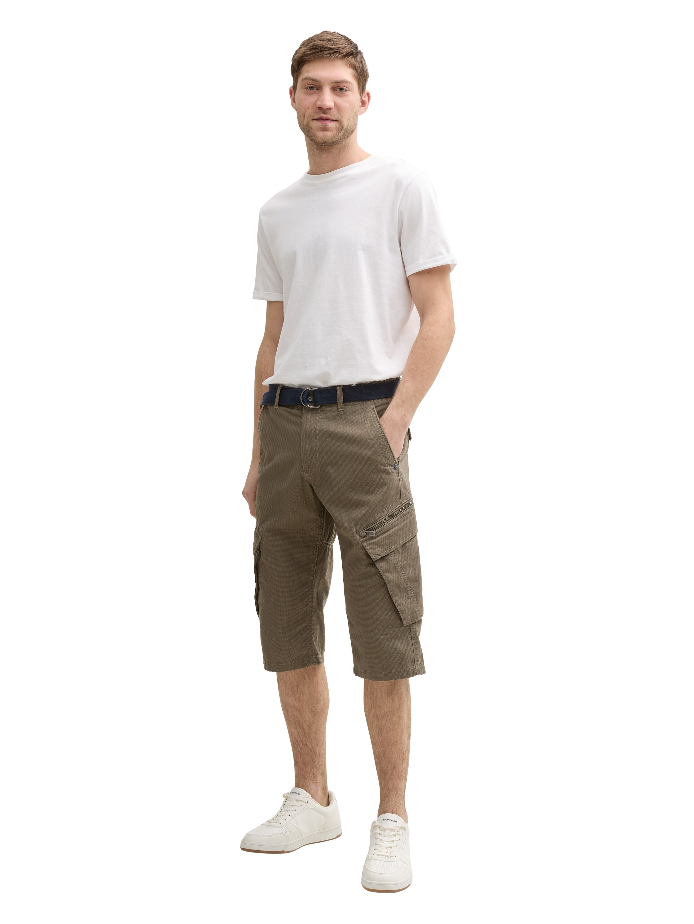 TOM TAILOR Cargoshorts, (Set, 2 tlg.), mit Gürtel