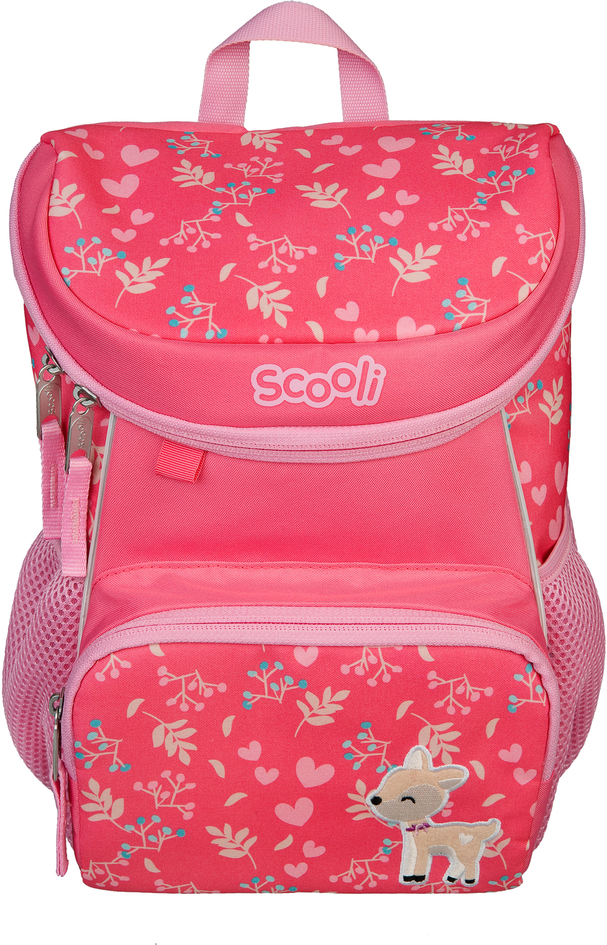Scooli Kinderrucksack »Mini-Me, Daisy Deer«, Reflektoren