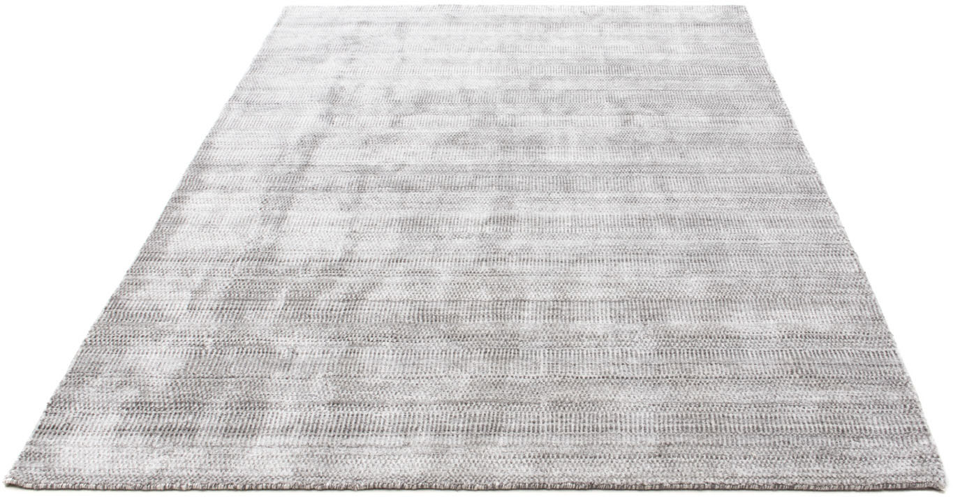 Designteppich »Designer Einfarbig Argento 202 x 143 cm«, rechteckig, Sehr weicher Flor