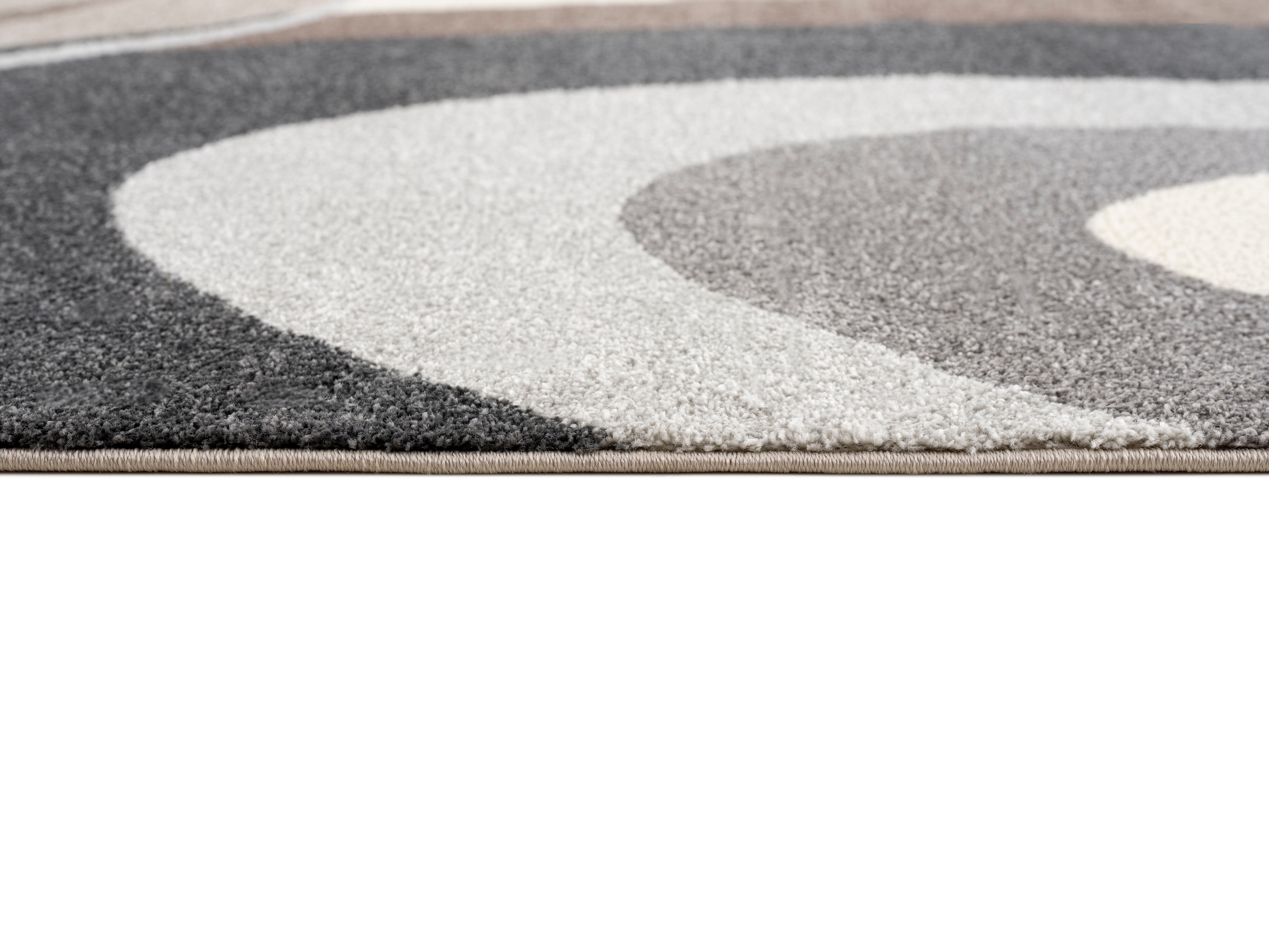 andas Teppich »Neele«, rechteckig, OTTO-Shop Wende-Teppich Konturenschnitt, im Wellen-Design, handgearbeitetem mit
