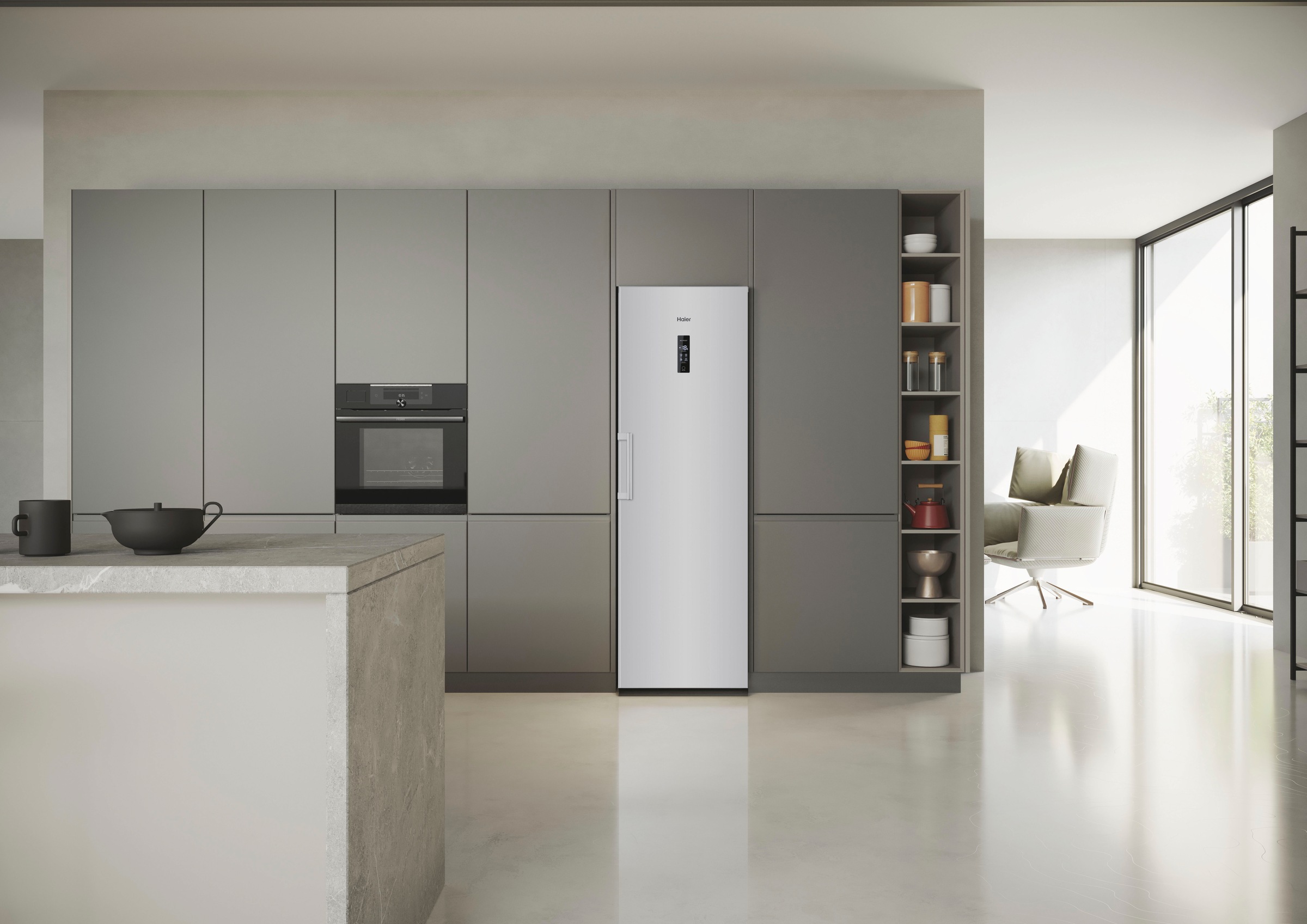 Haier Gefrierschrank »H2F-220WSAA«, 168 cm hoch, 60 cm breit