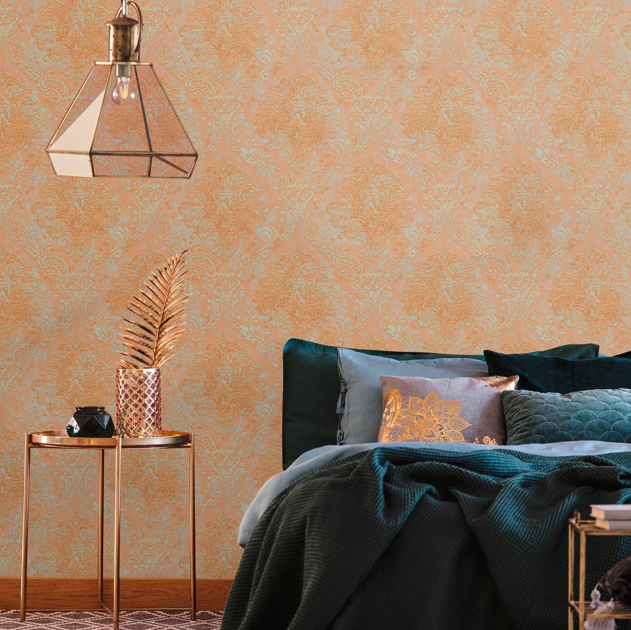 living walls Vliestapete »Metropolitan Stories. Travel Styles. Ornament-Tapete« Metall-Effekte | gemustert | metallic strukturiert Tapete Klassisch Elegant Barock Vintage-Optik Shabby Chic Tapeten Flur
