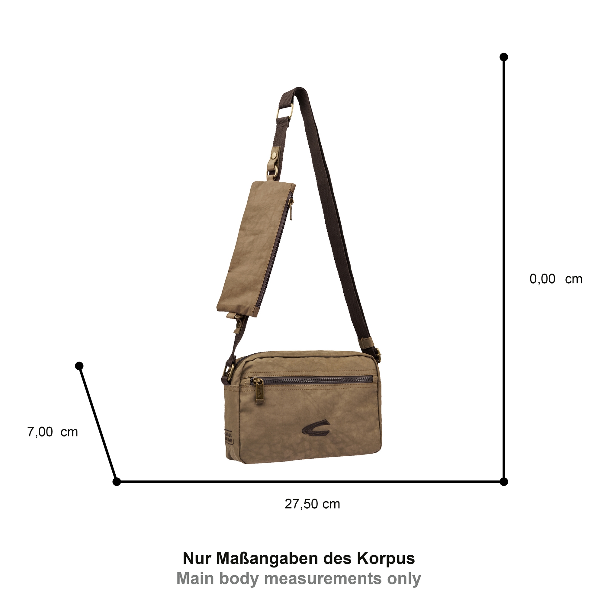 camel active Handtasche »Journey« vielseitiger Begleiter aus robustem Nylon und mit leichtem Gewicht