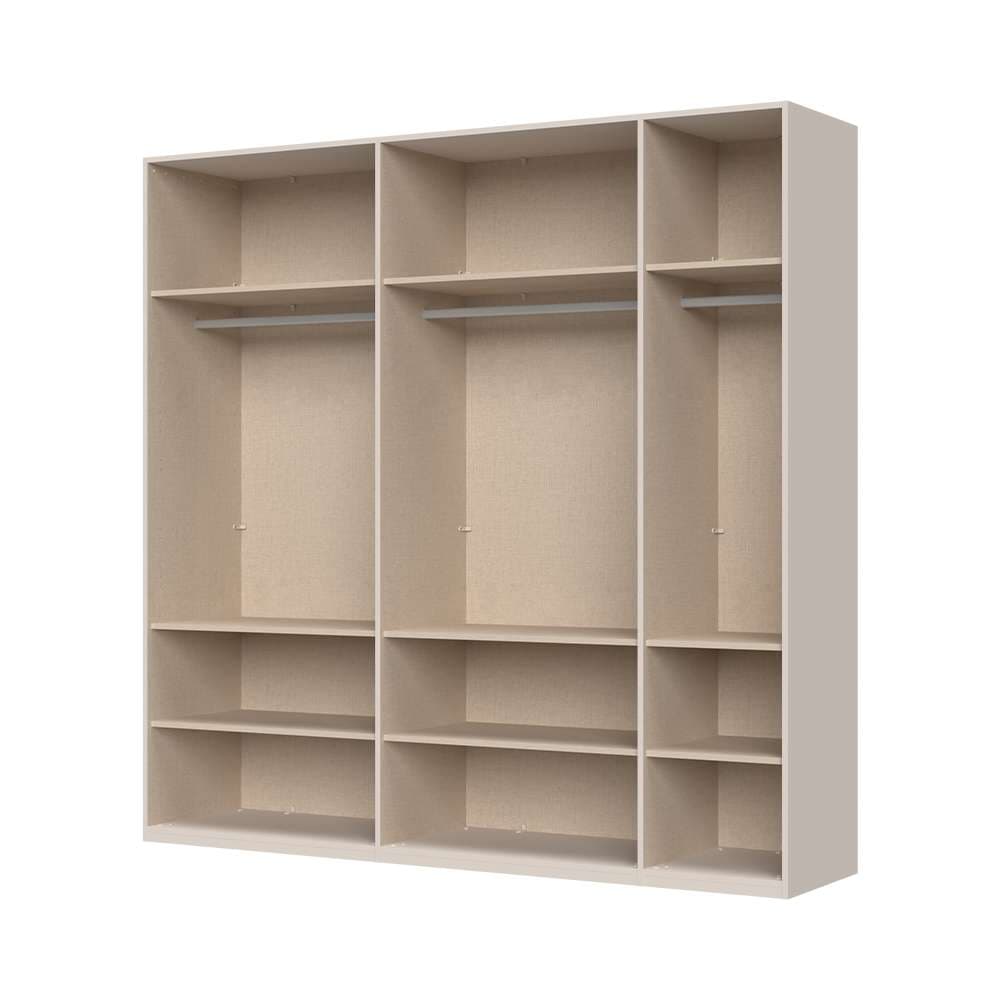 PLACES OF STYLE Drehtürenschrank »Opera mit oder ohne Kranz inkl. LED-Bel. ,B 227,272,317 oder 362 cm« Schrank, UV lackiert, Soft Close Funktion, Höhenverstellbare Füße