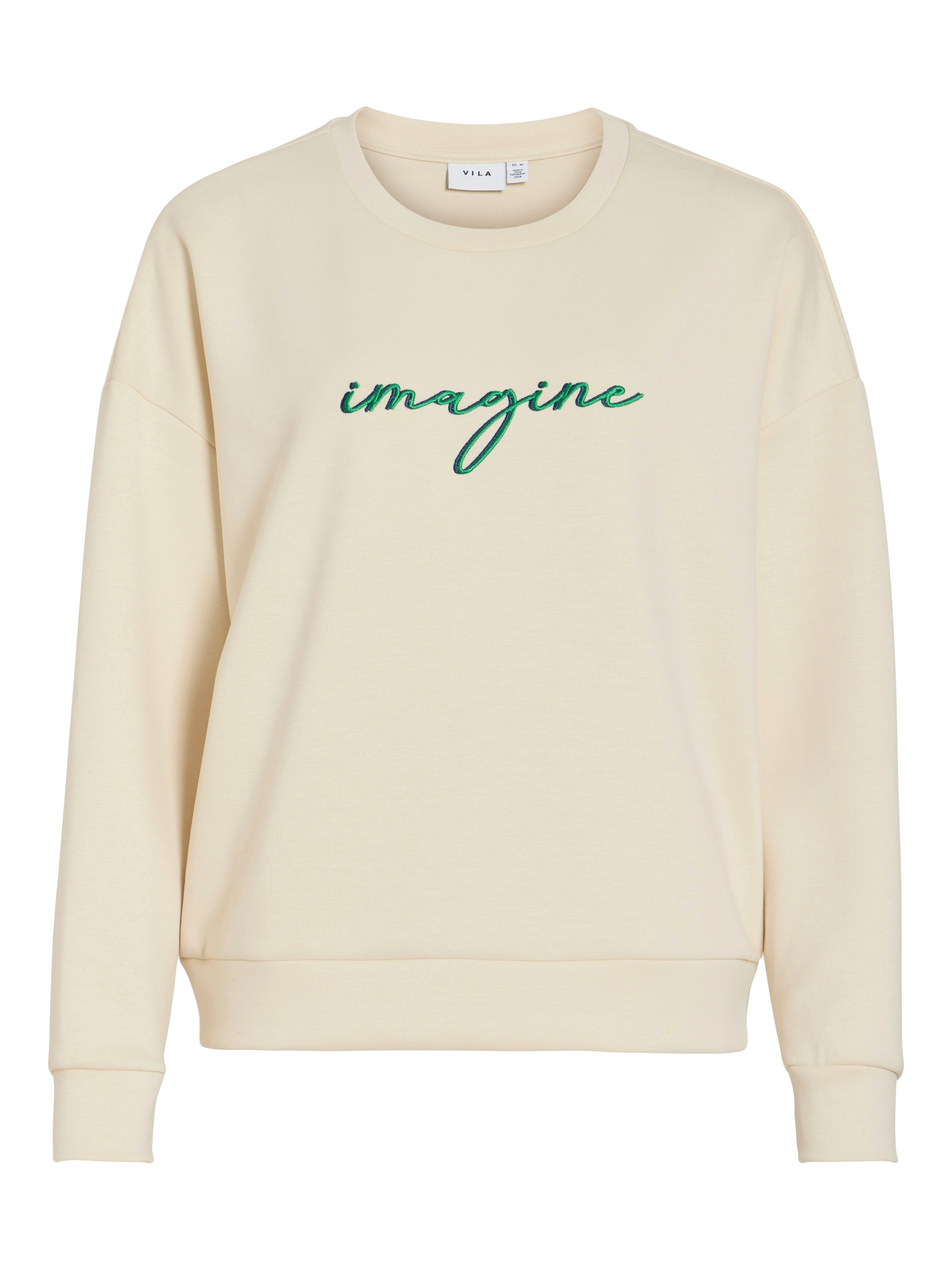 Vila Sweater »VISIFFI IMAGINE O-NECK L/S TOP/PB«
