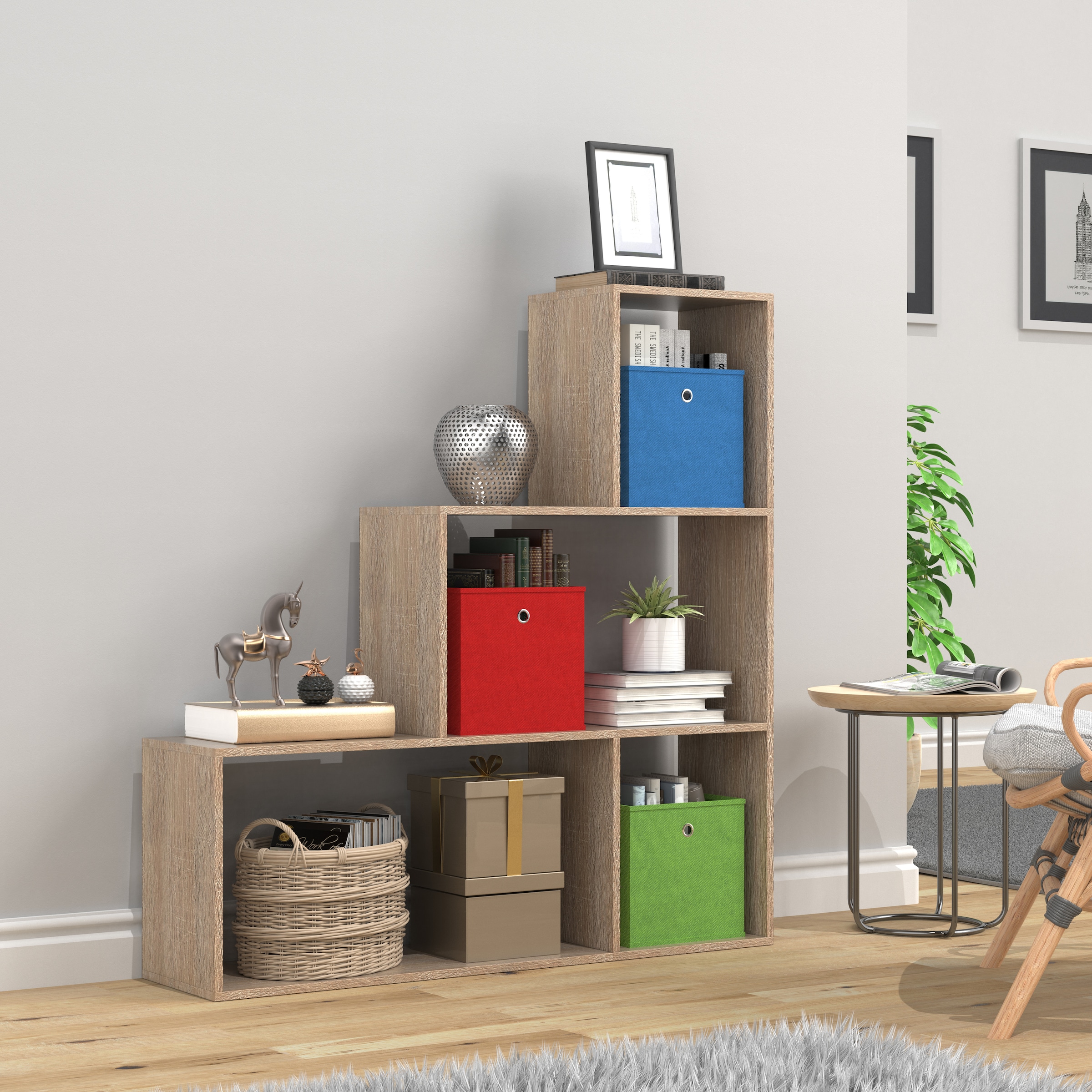 VCM Standregal »Holz Regal Raumteiler Standregal Bücher Dubila M«
