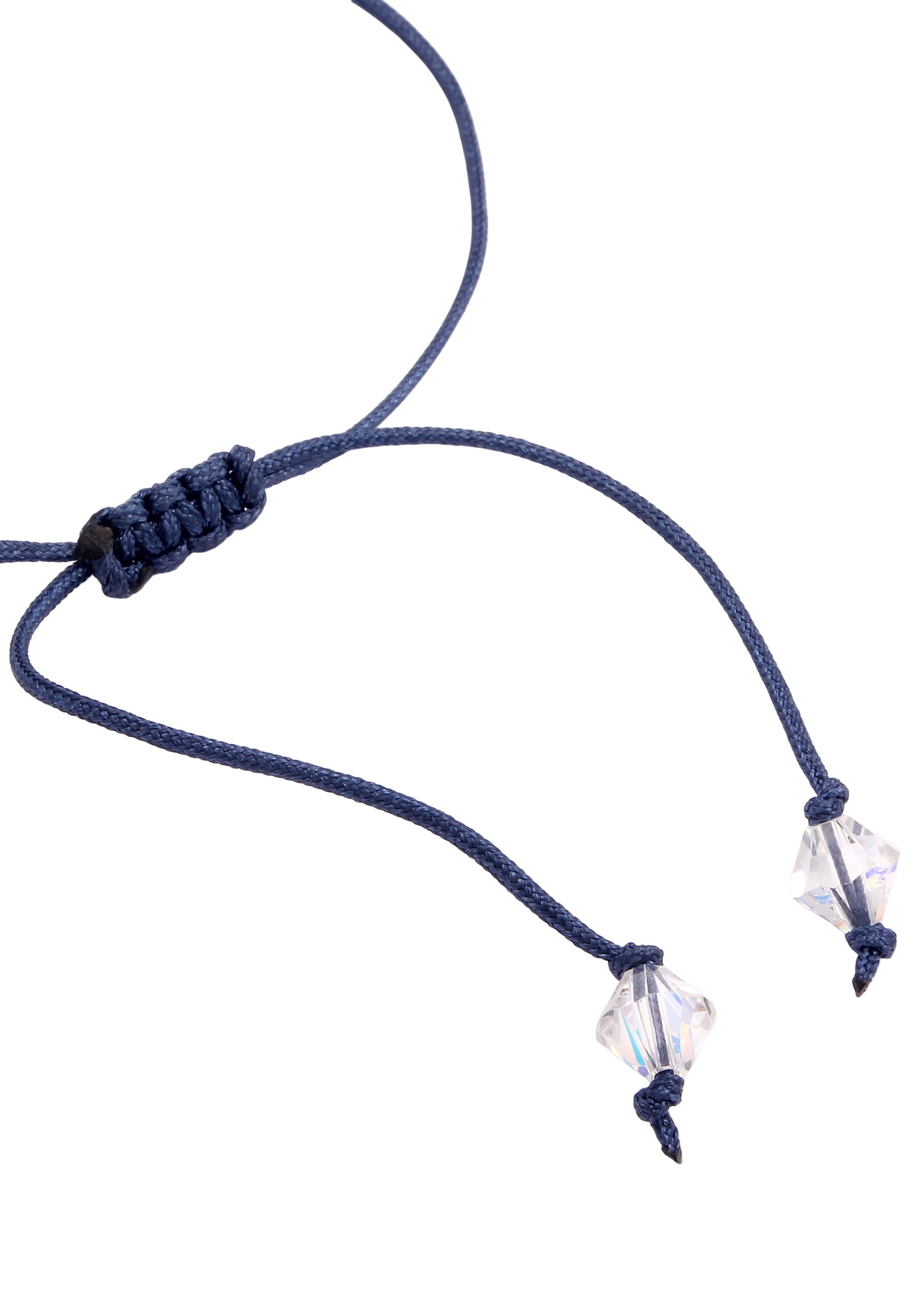 Elli Armkette »Armband Nylon Rot Schmetterling Weiß, mit Kristallen von Swarovski(R)«