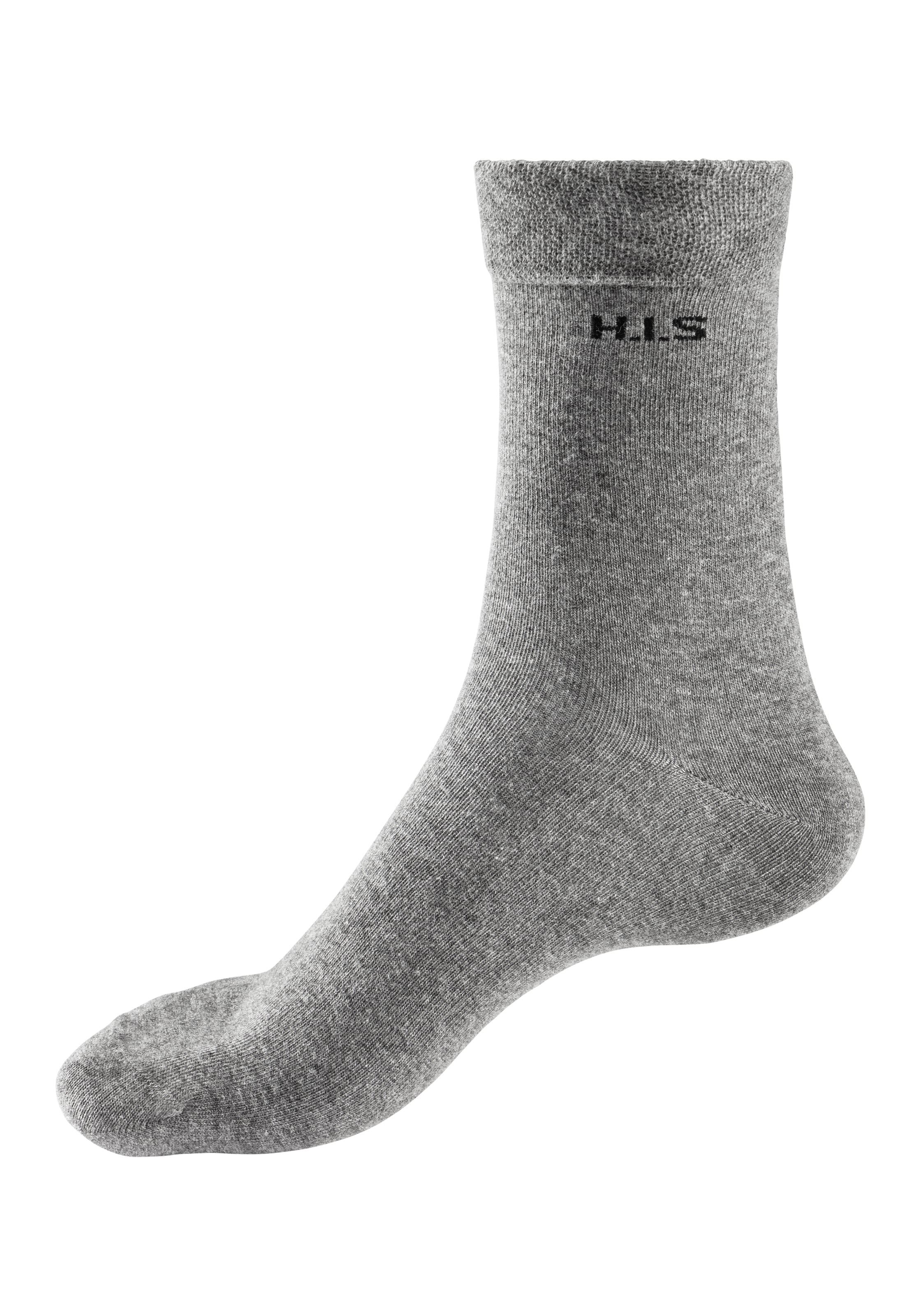 H.I.S Socken, (Packung, 4 Paar), mit druckfreiem Bündchen