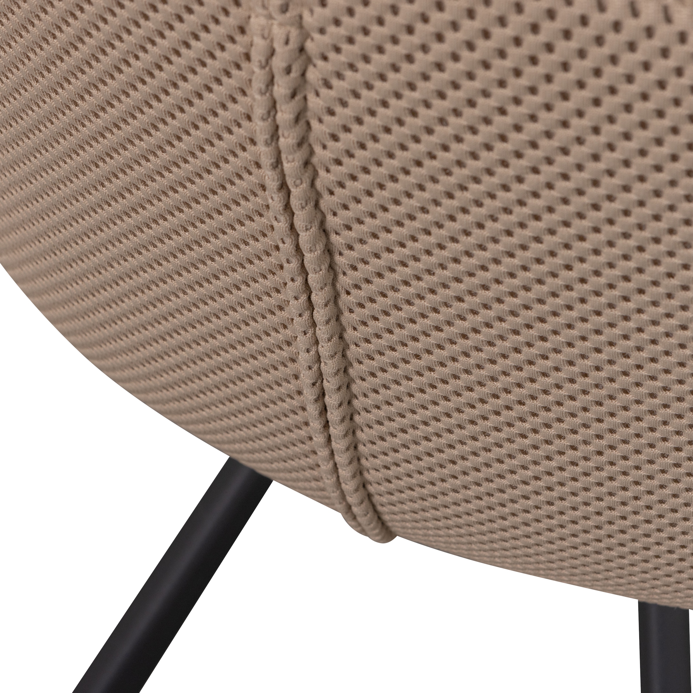 WOOOD Esszimmerstuhl »Juno«, Gestell aus Metall, gepolstert mit weichem Mesh-Stoff, H 79 cm