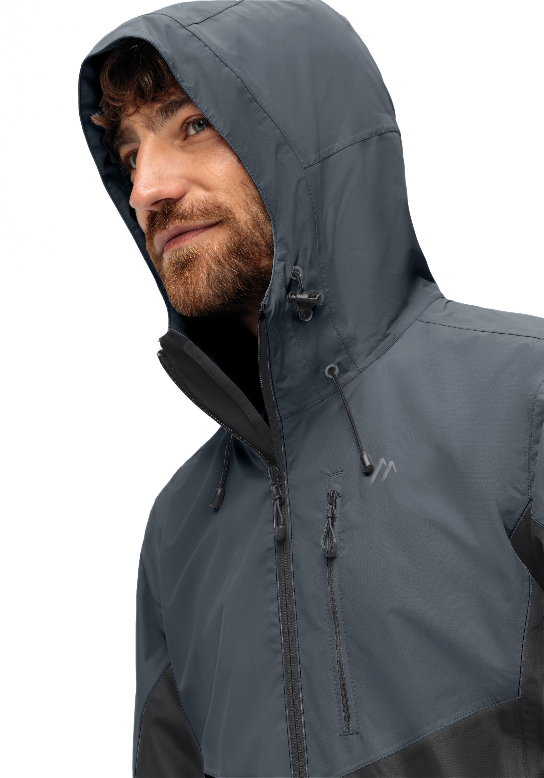 Maier Sports Regenjacke »Schlufterkopf M« Herren Jacke wasserdicht, moderner Windbreaker, Outdoorjacke, Reg. Fit