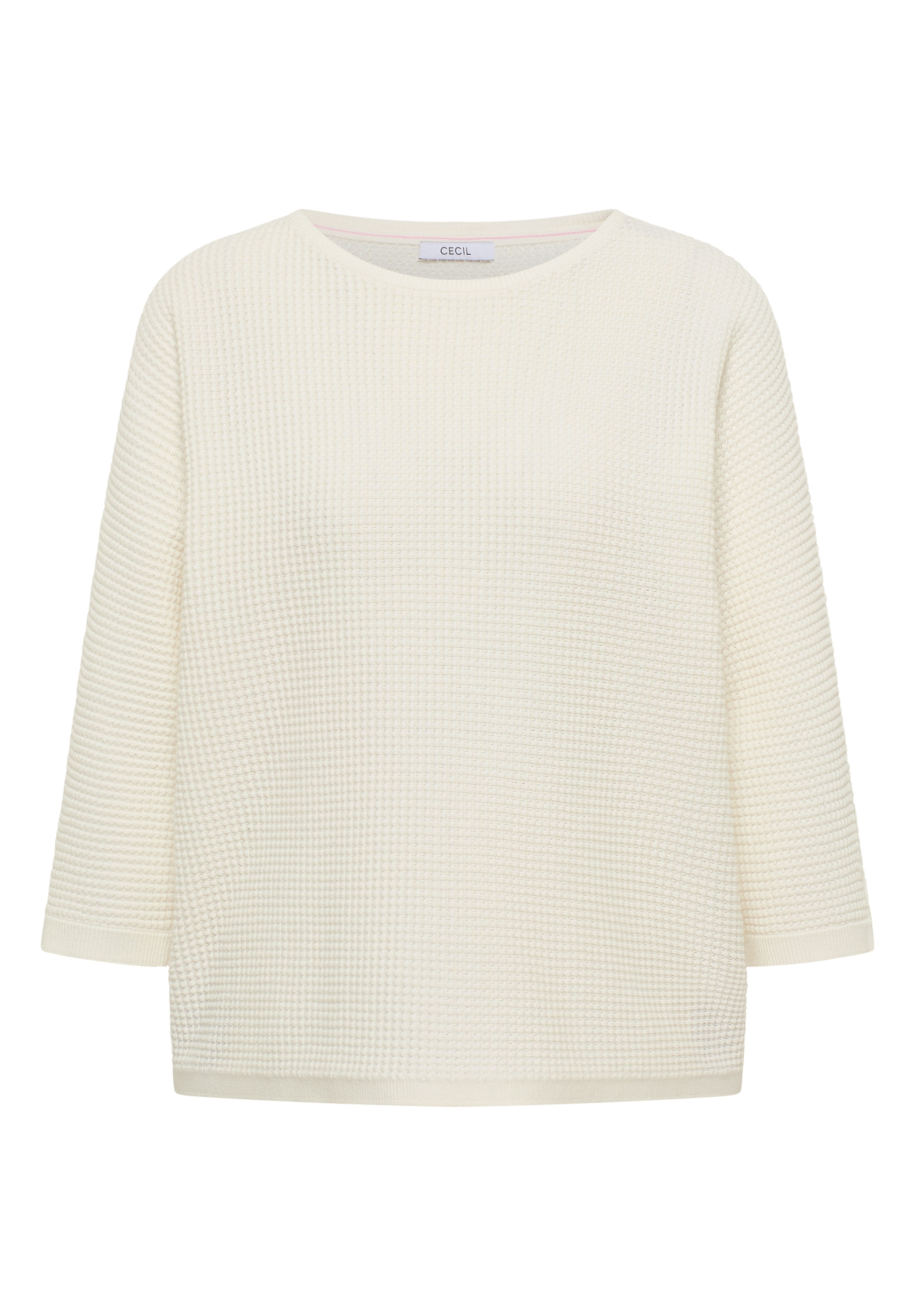 Cecil 3/4 Arm-Pullover mit seitlicher Raffung und Bindebändern