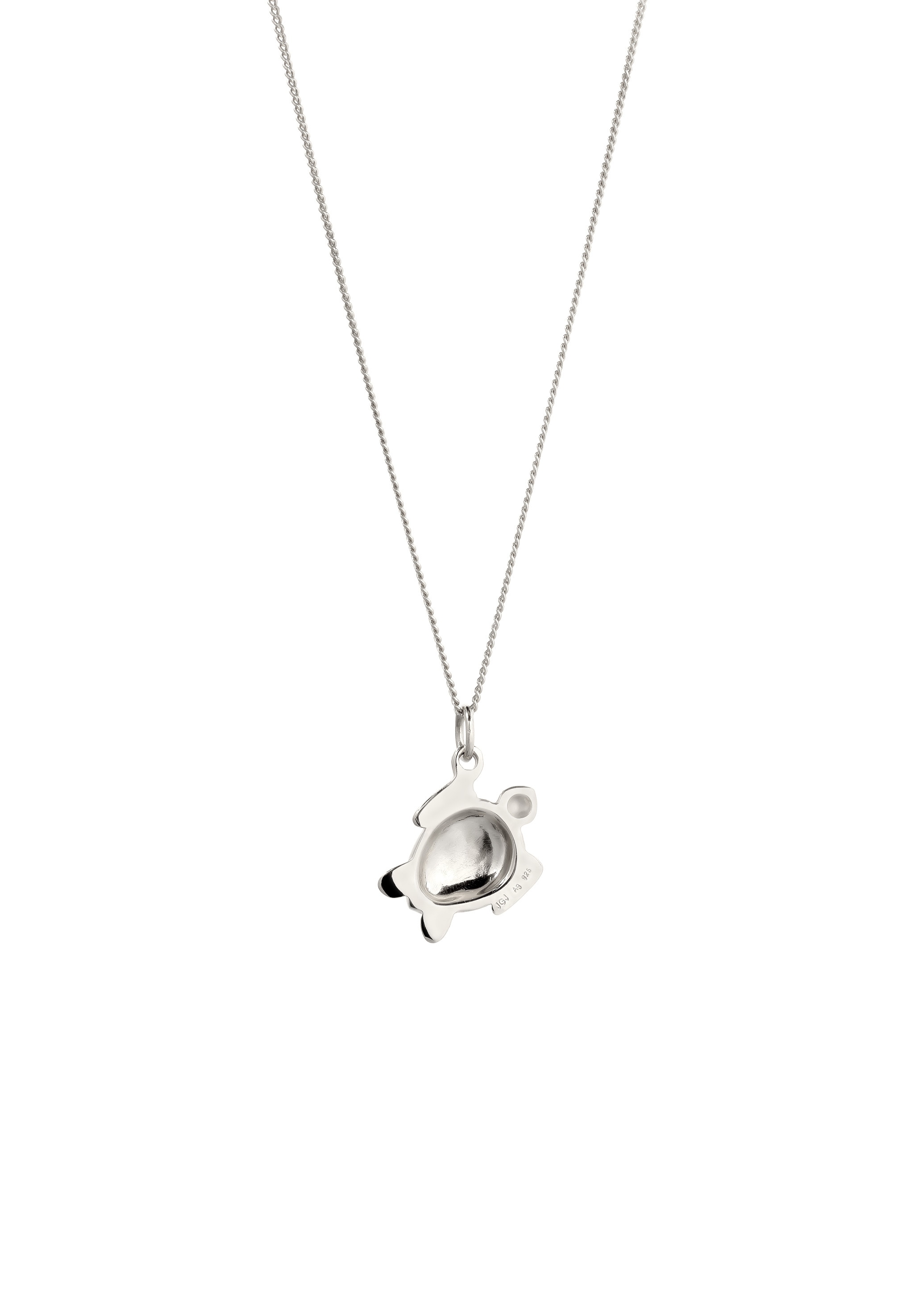 Elli Kette mit Anhänger »Halskette Schildkröte mit Kristallen von Swarovski(R) 925 Sterling Silber«