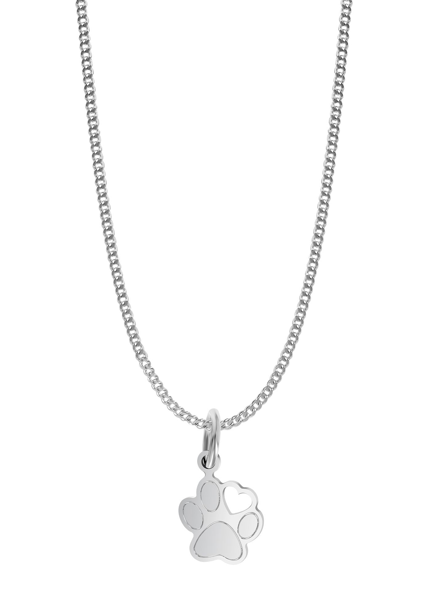 AKZENT Kettenanhänger »"Cute Paw" aus 925 Sterlingsilber, rhodiniert, langlebig«