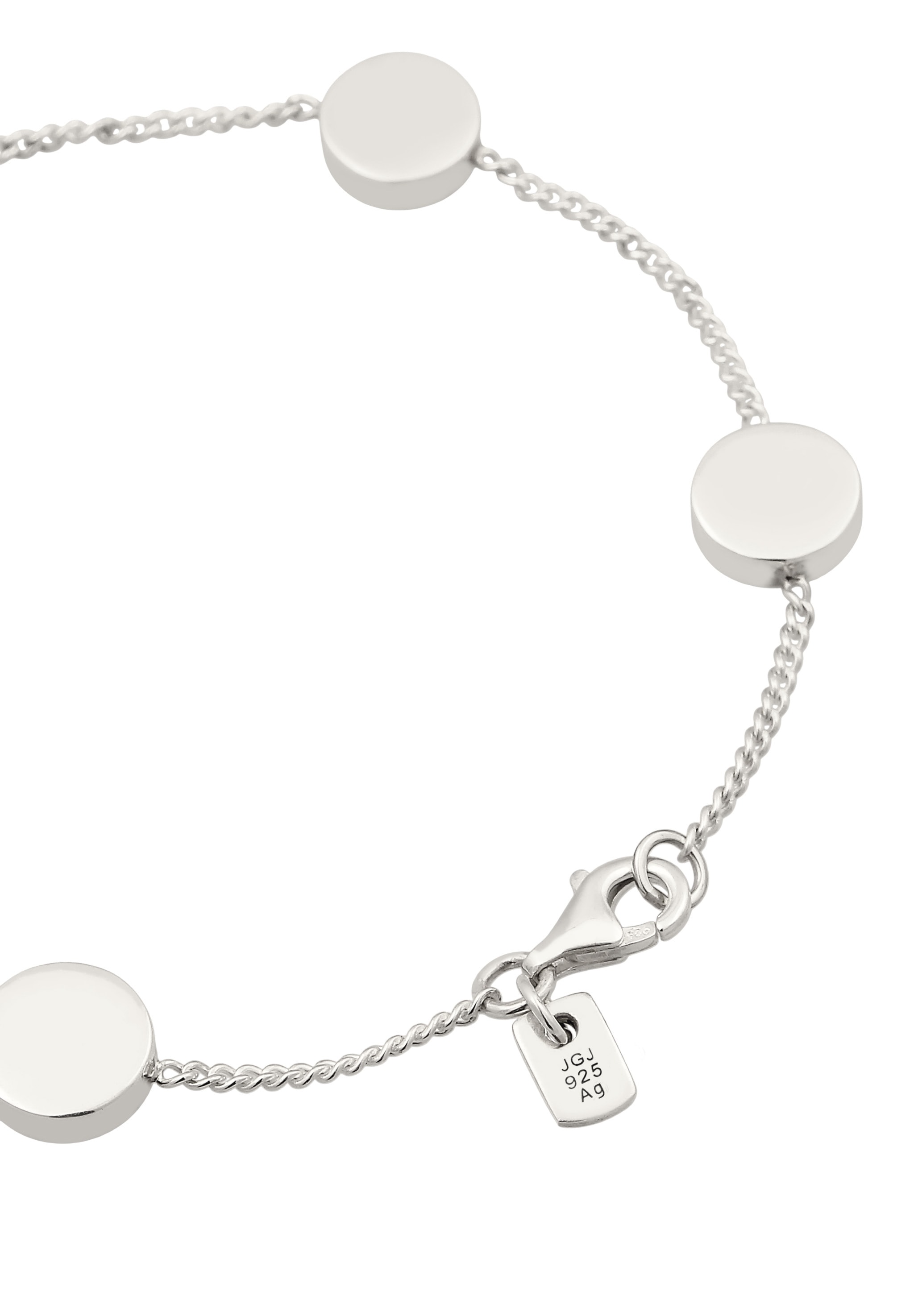 Kuzzoi Armkette »Armband Plättchen Malachit Grün 925 Sterling Silber«