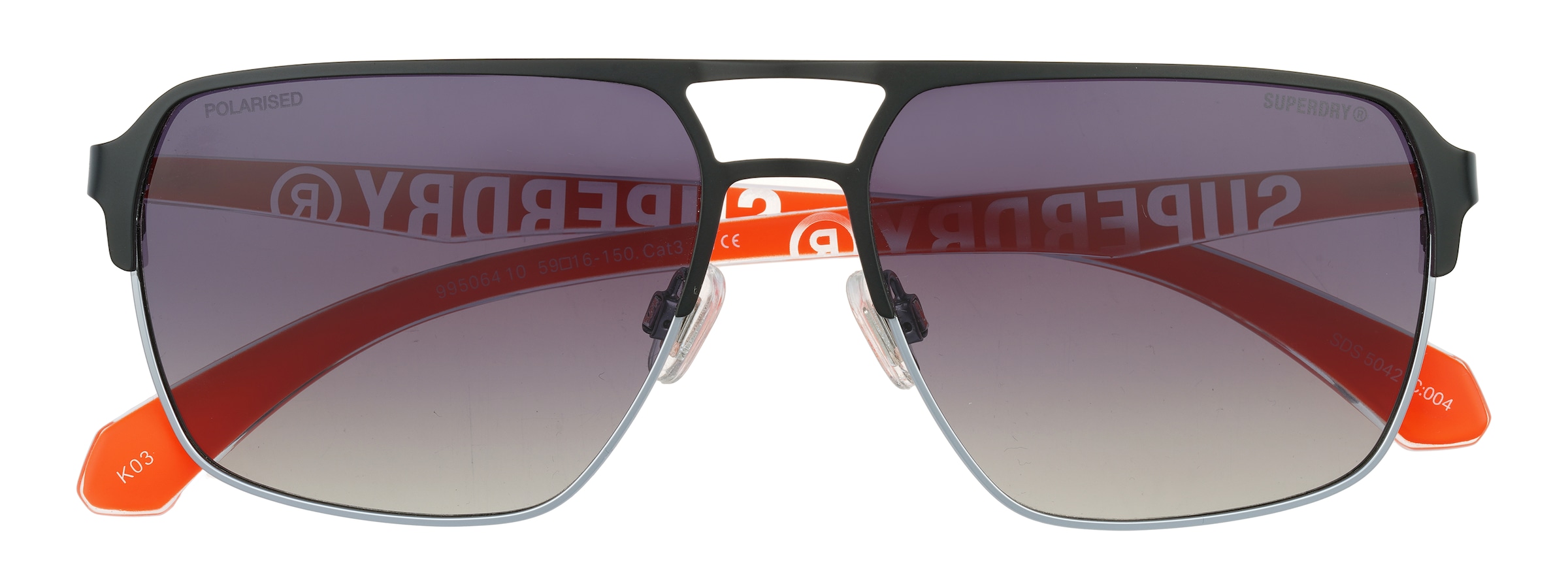 Superdry Sonnenbrille »Modell 995064« Form Pilot, Logoschriftzug auf Bügel, Kombifassung
