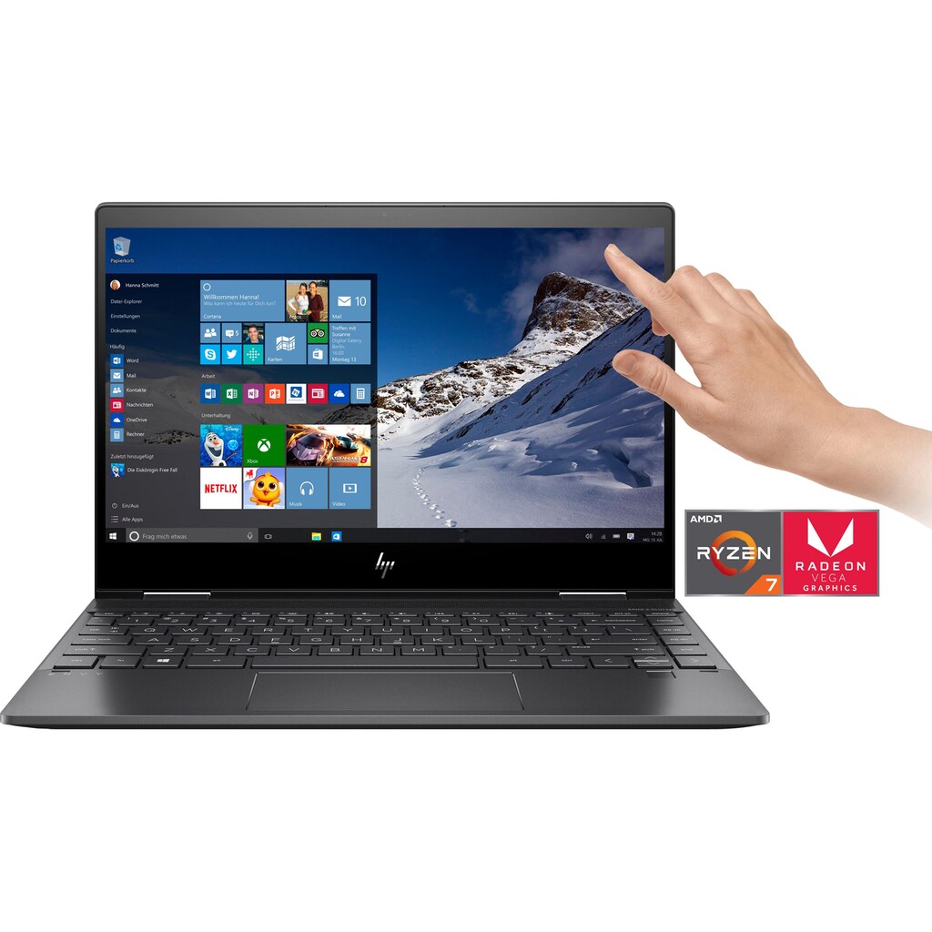 HP Convertible Notebook »ENVY x360 13-ar0210ng«, 33,8 cm, / 13,3 Zoll, AMD, Ryzen 7, Radeon RX Vega 10, 512 GB SSD