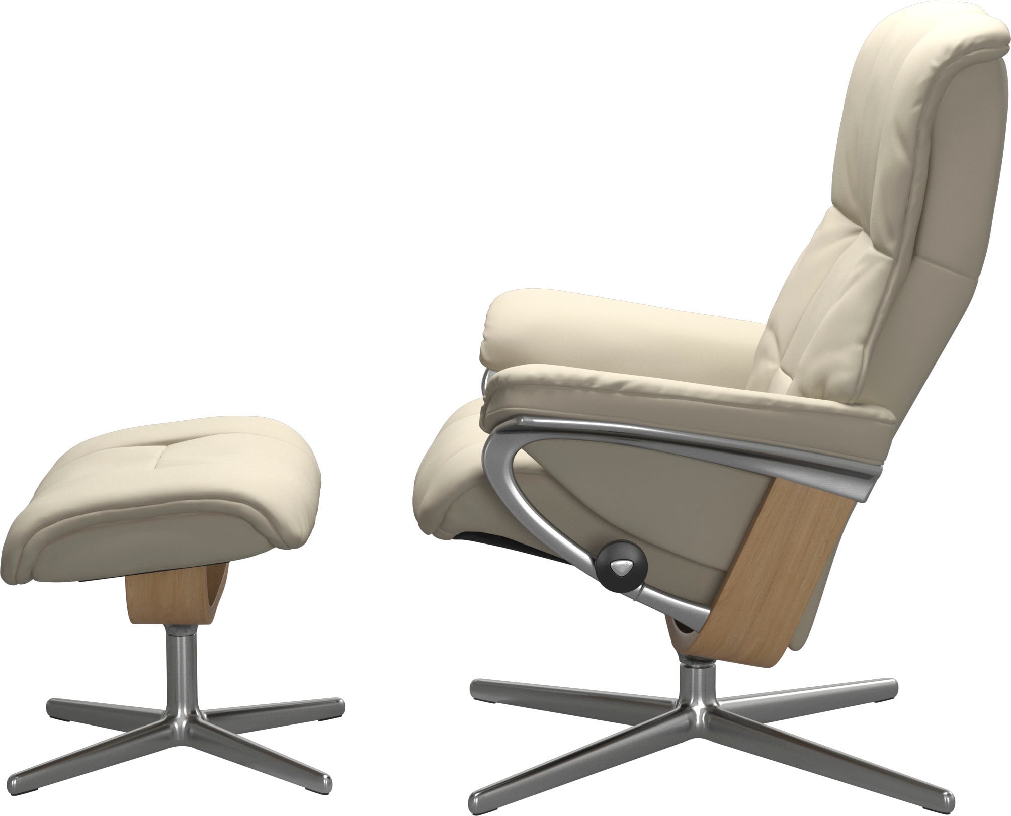 Stressless® Fußhocker »Mayfair«, mit Cross Base, Größe S, M & L, Holzakzent Eiche