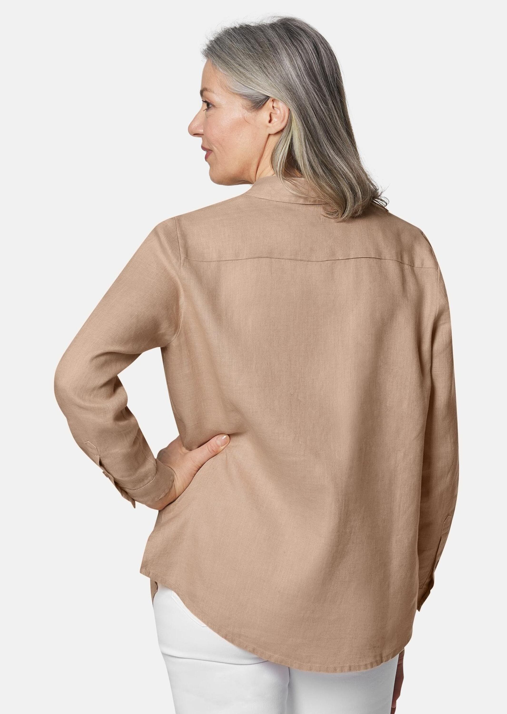 GOLDNER Langarmbluse »Bequeme Damen Businessbluse«