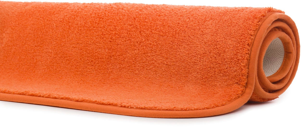 Gözze Badematte »Rio Premium« Höhe 18 mm rutschhemmend beschichtet fußbodenheizungsgeeignet | schnell trocknend Badteppich, Uni Farben, waschbar, rechteckig & rund erhältlich