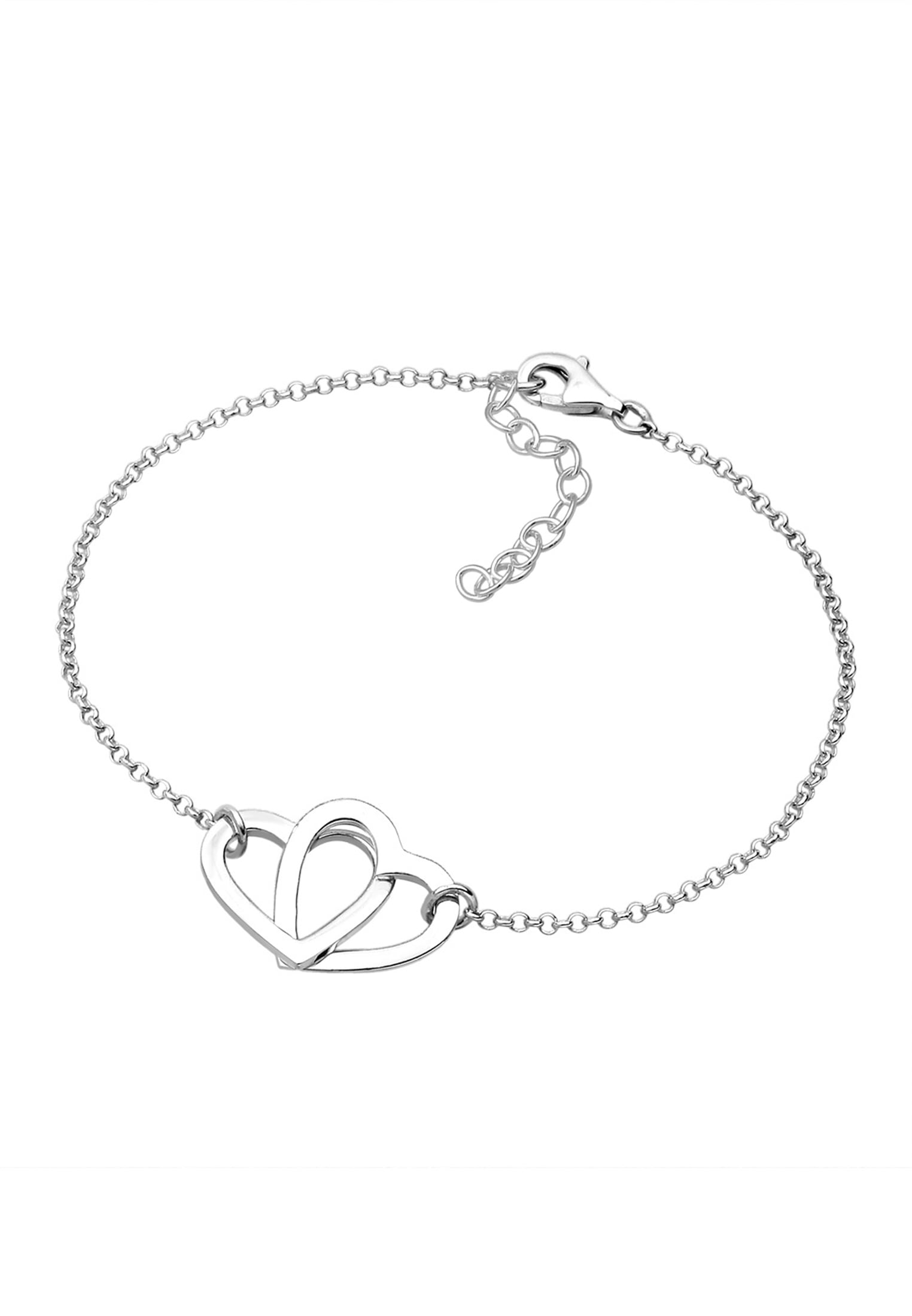 Elli Armkette »Armband Herzen Symbol Klassisch Liebe 925 Silber«
