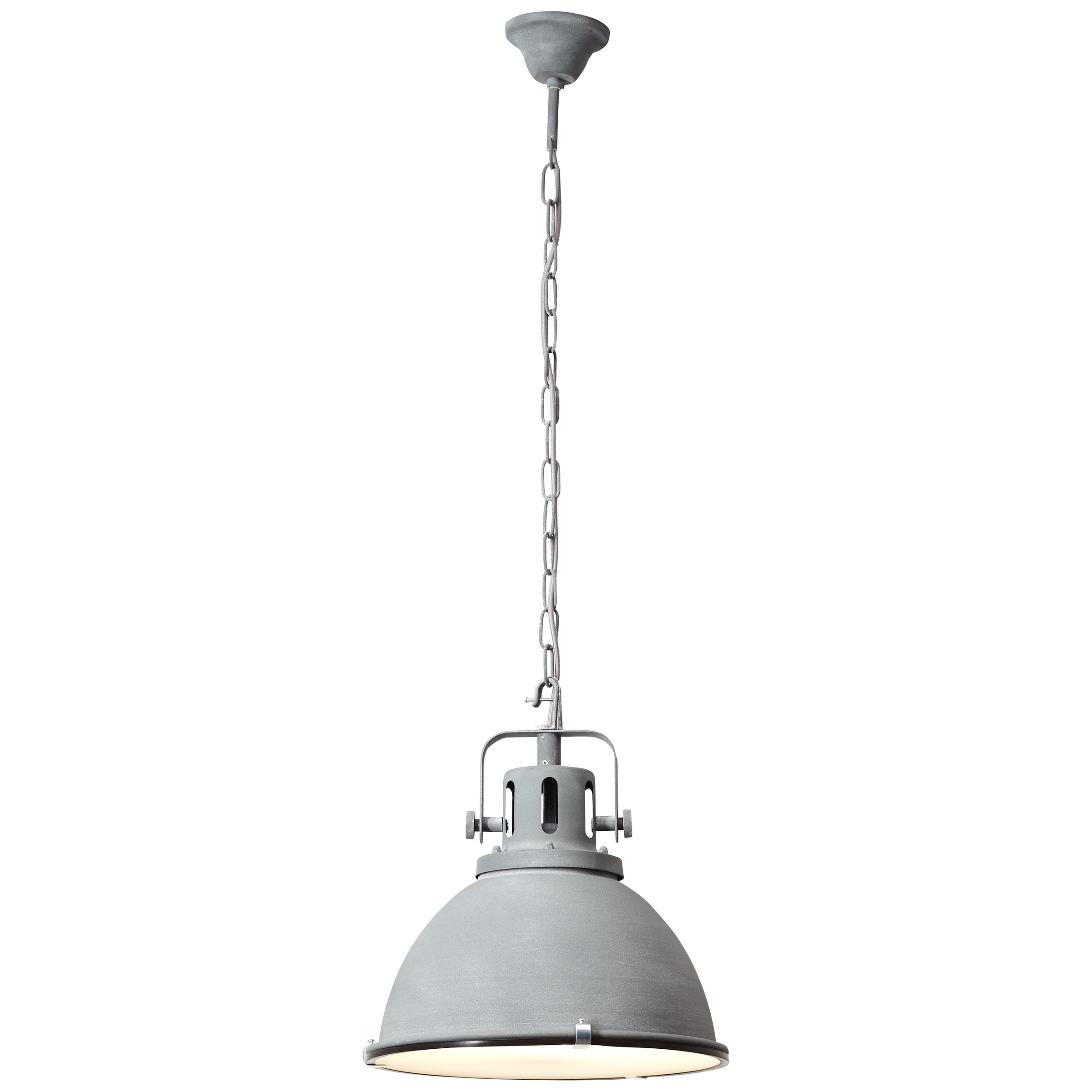 Brilliant Leuchten Deckenleuchten, E27, Jesper Pendelleuchte 38cm Glas grau Beton