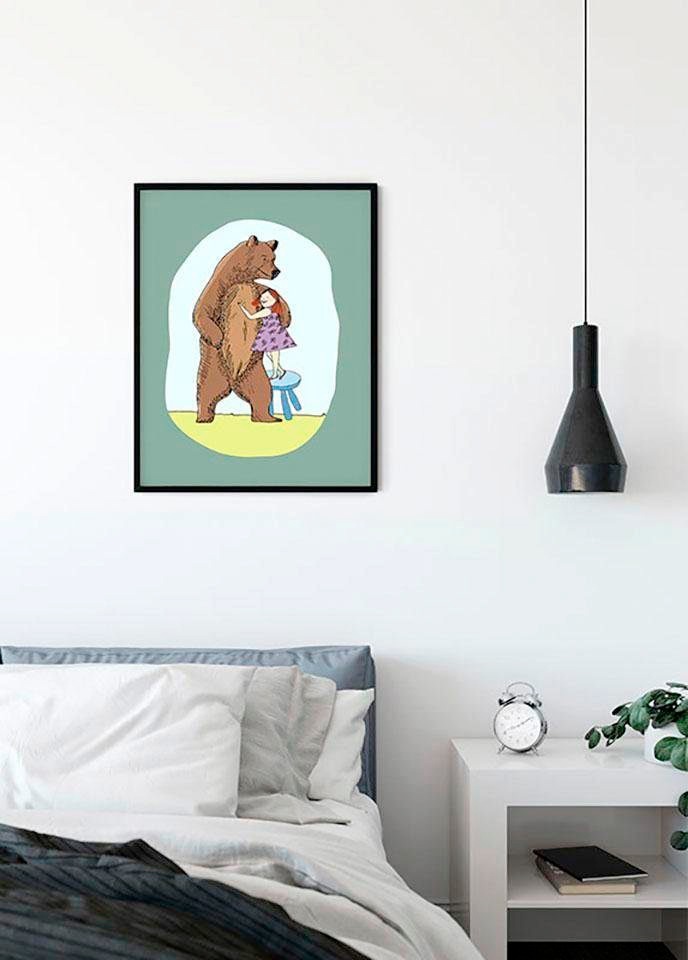 Komar Bild »Lili and Bear«, Tiere, (1 St.), Wandbild zur Dekoration - ohne Rahmen