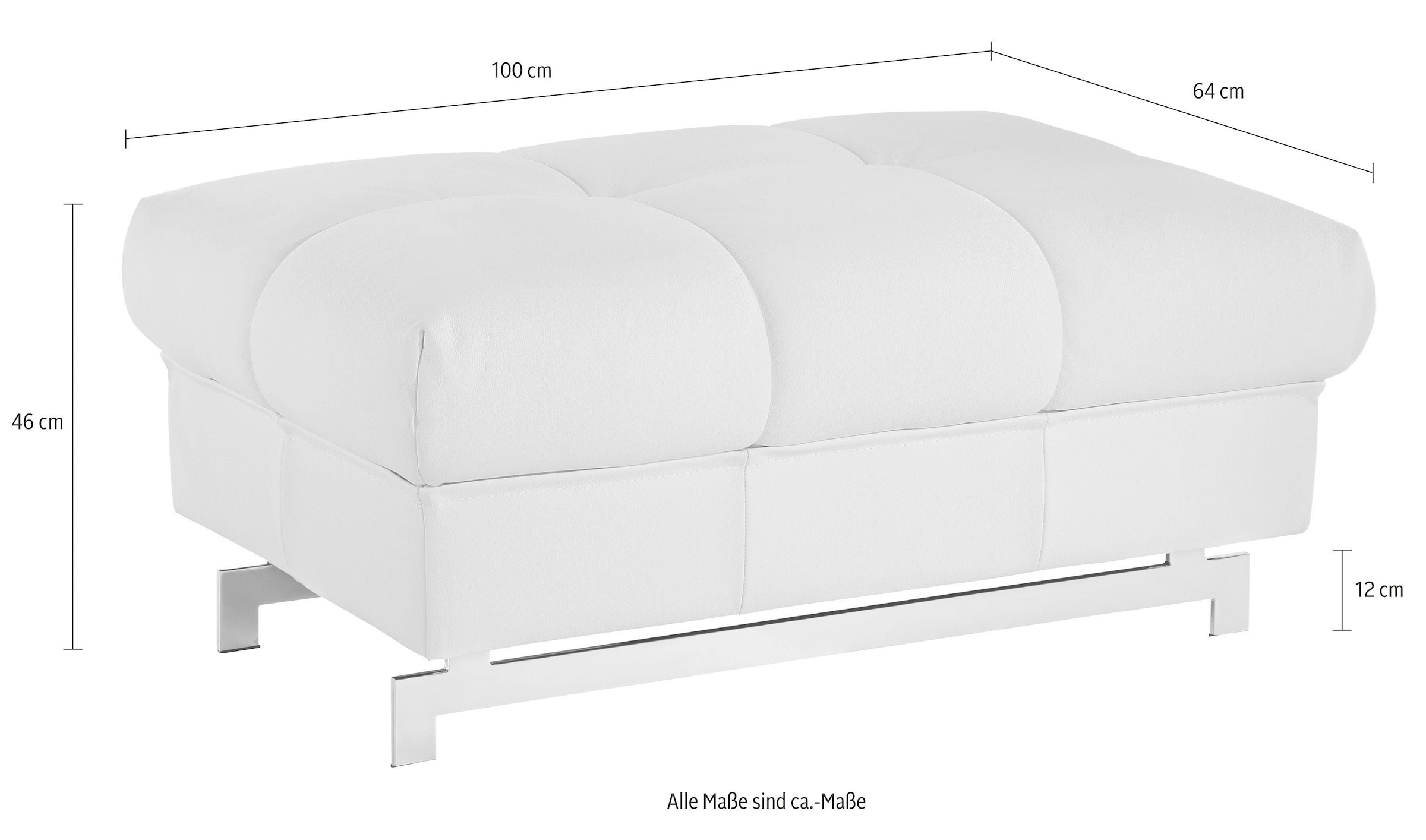 COTTA Hocker »Chef« mit edlen Metallfüßen