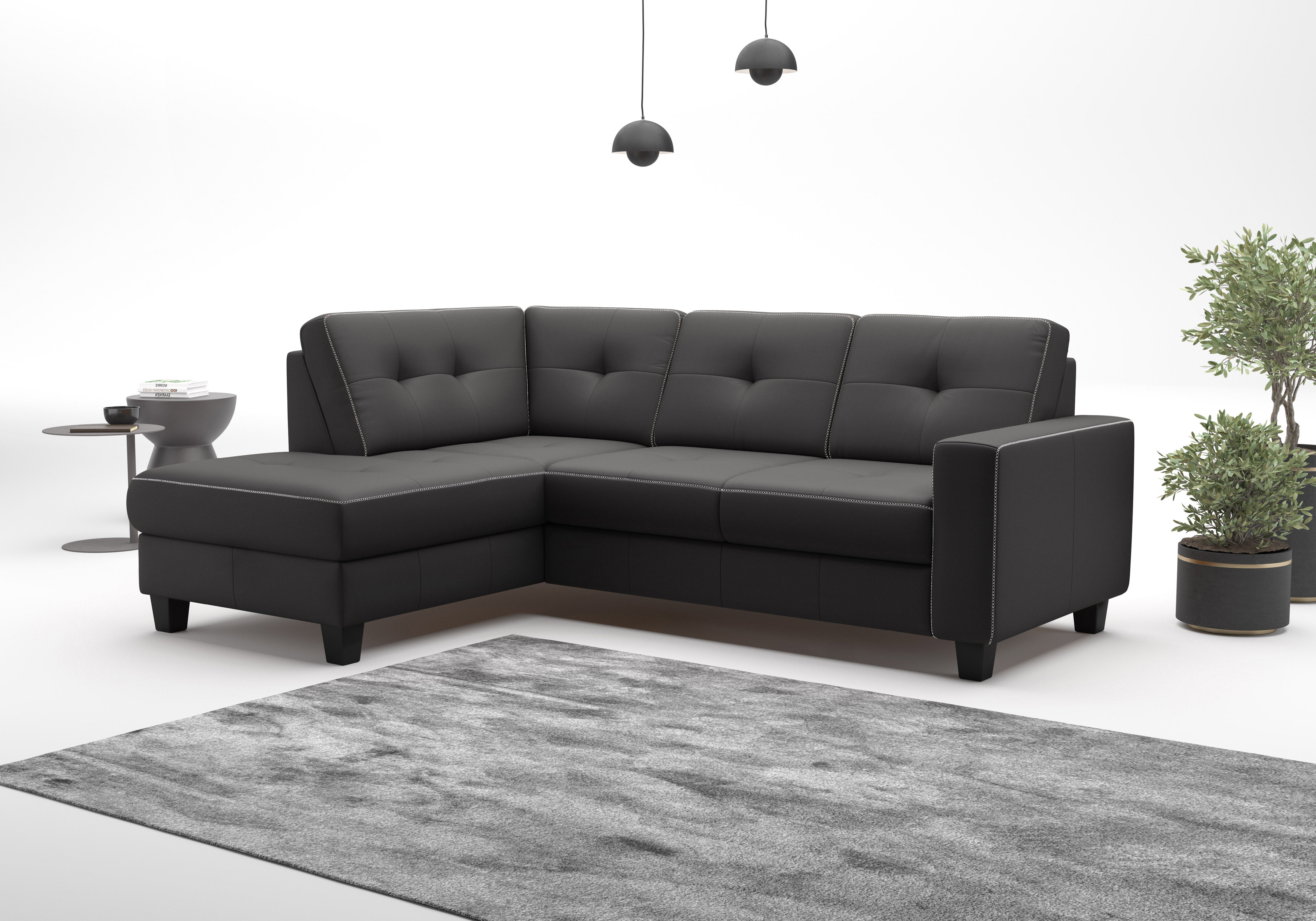 OTTO home Ecksofa "Varese" wahlweise mit Schlaffunktion und Bettkasten