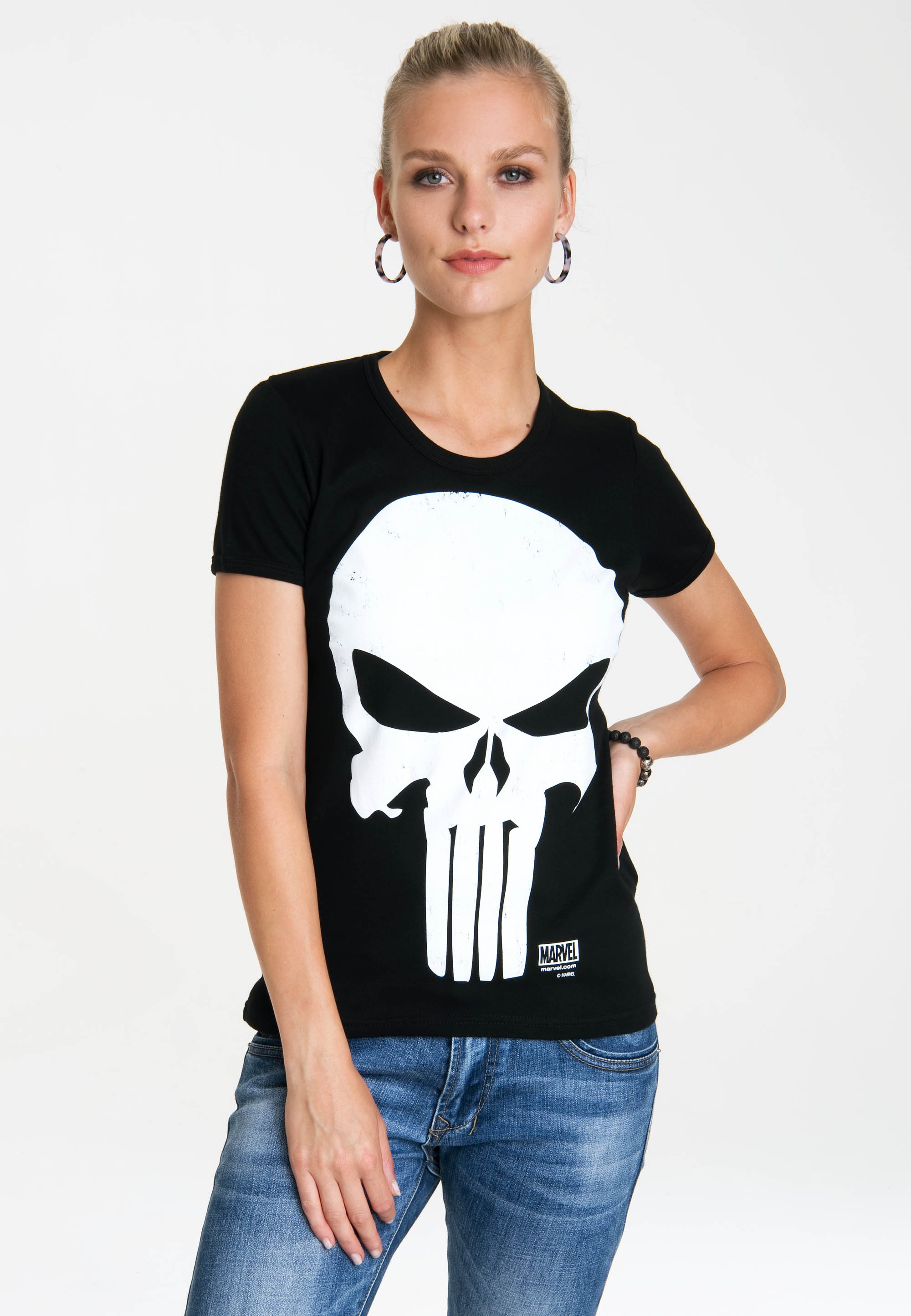 LOGOSHIRT T-Shirt »Punisher«, mit lizenziertem Originaldesign