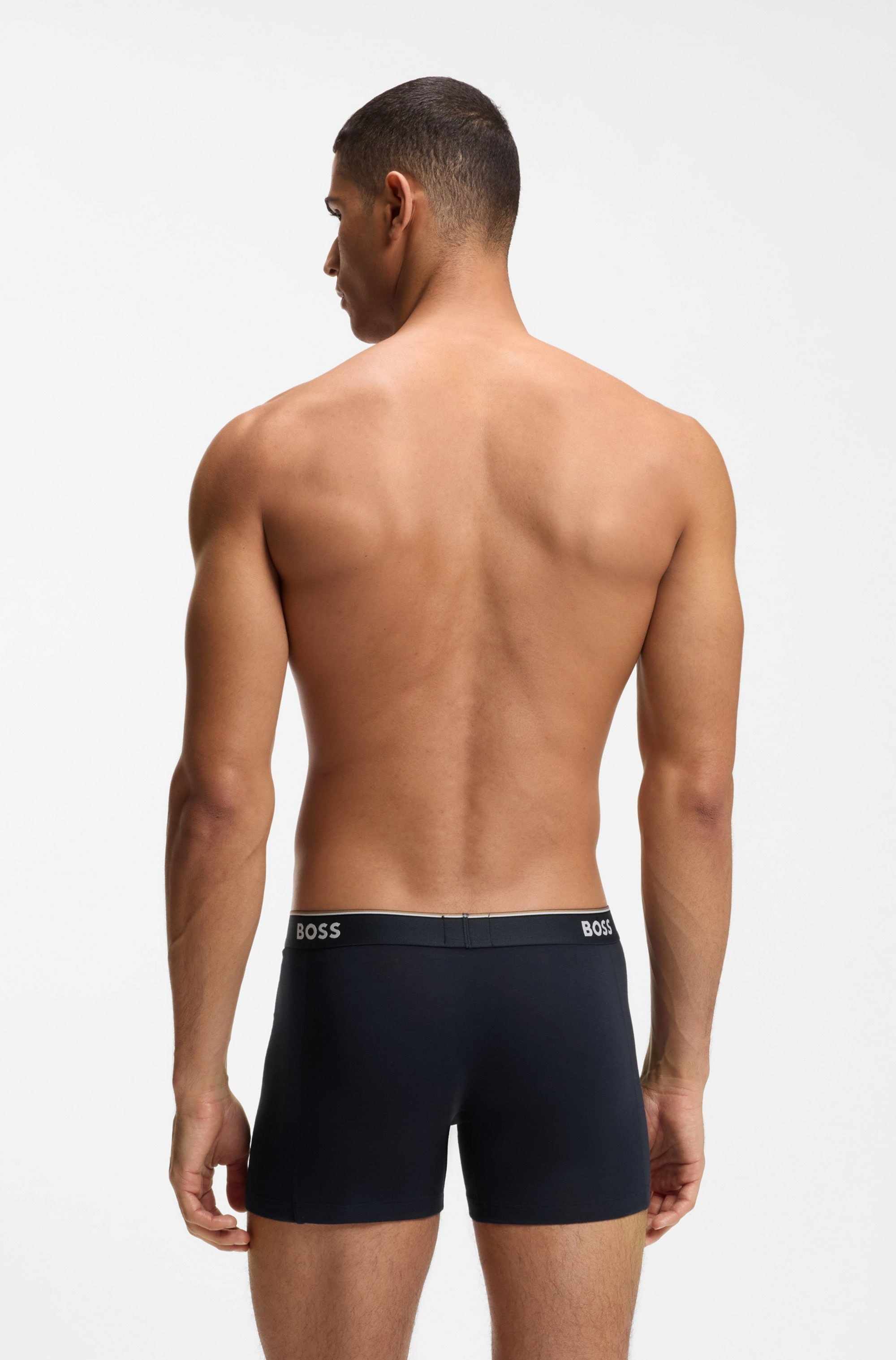 BOSS Boxer »Boxer 3 PACK« mit farblich passendem Webbund