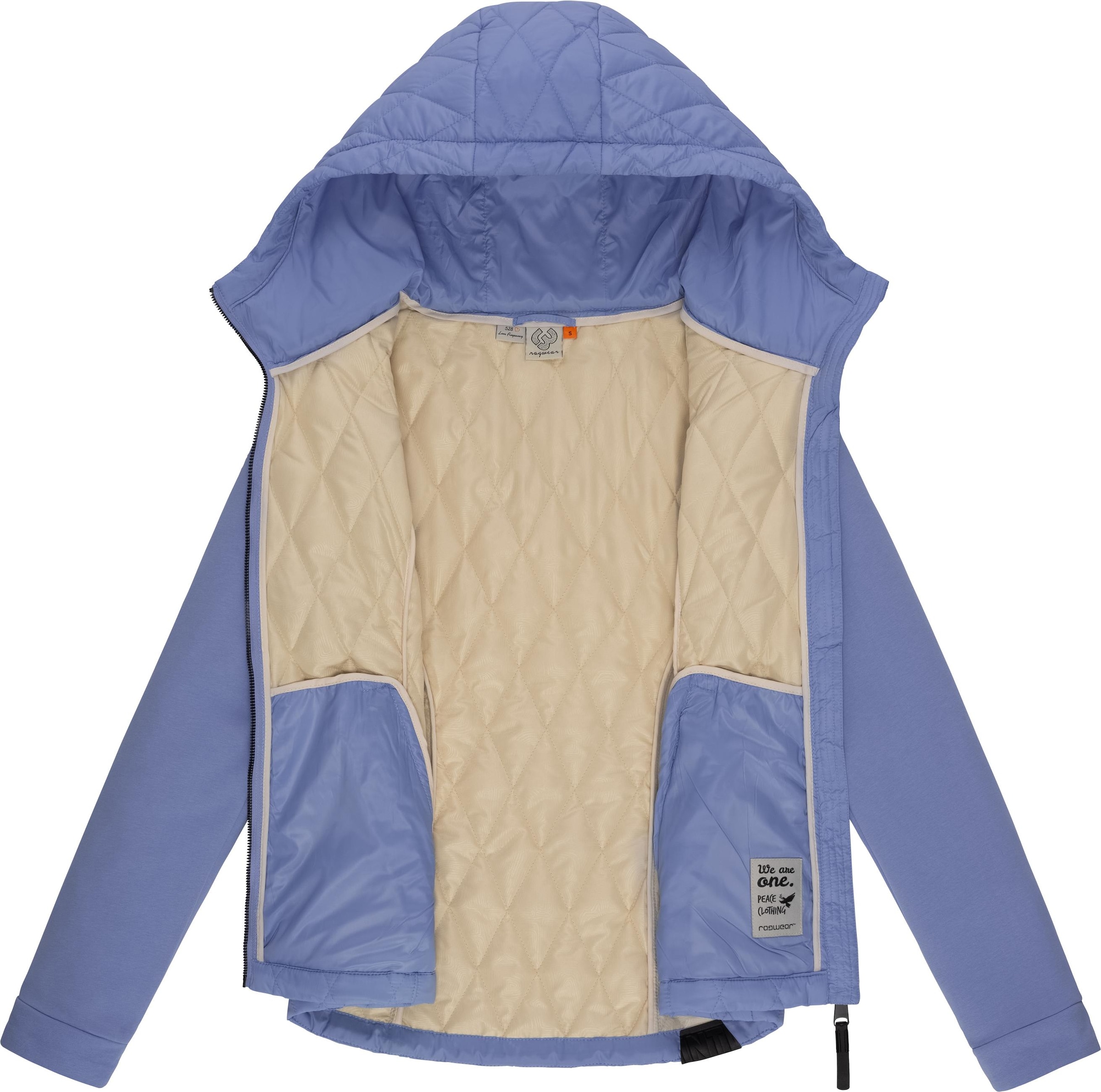 Ragwear Outdoorjacke »Outdoorjacke Lucinda«, mit Kapuze, Steppjacke aus modernem Materialmix mit Kapuze