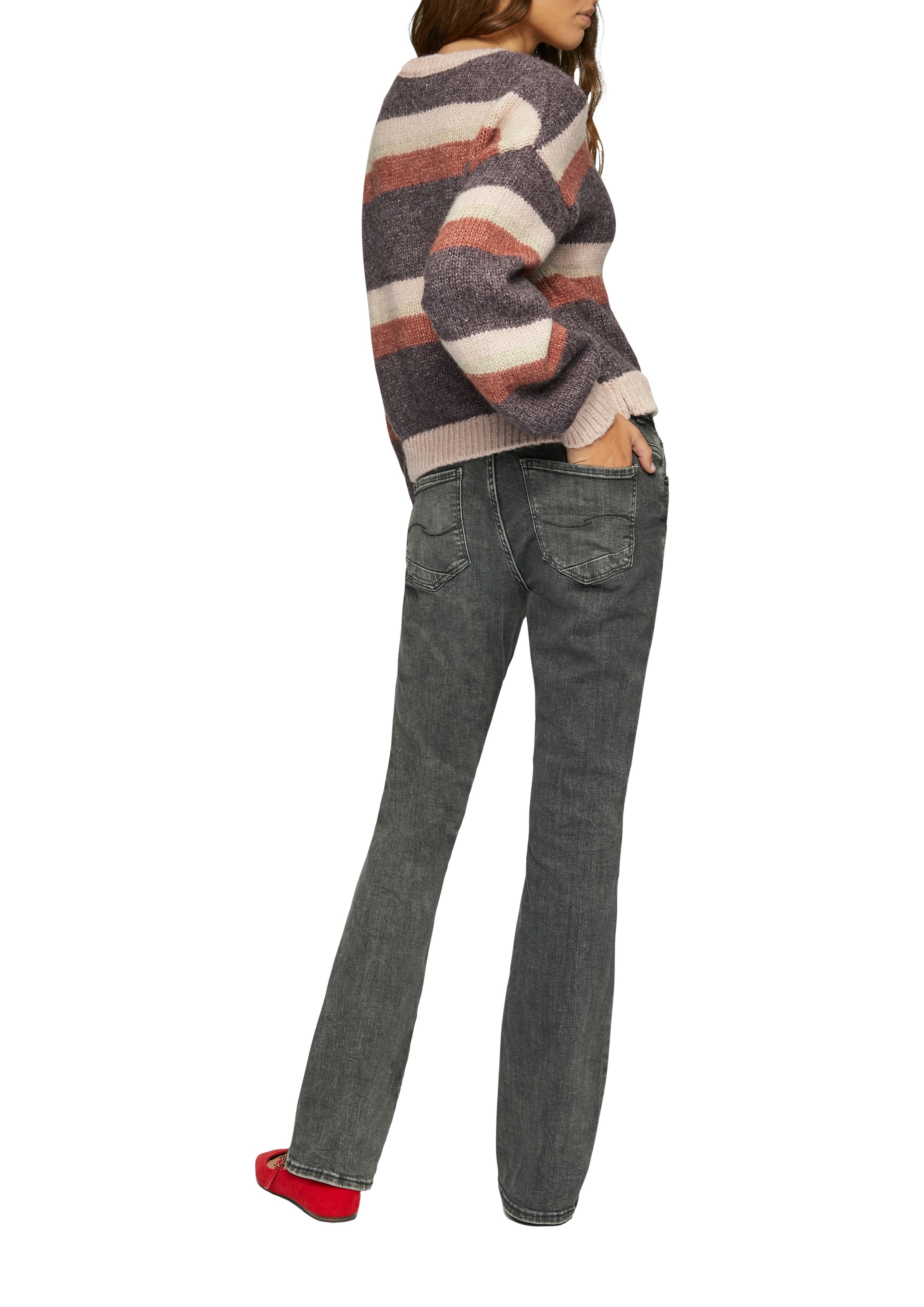 QS Strickpullover, mit Intarsien Muster