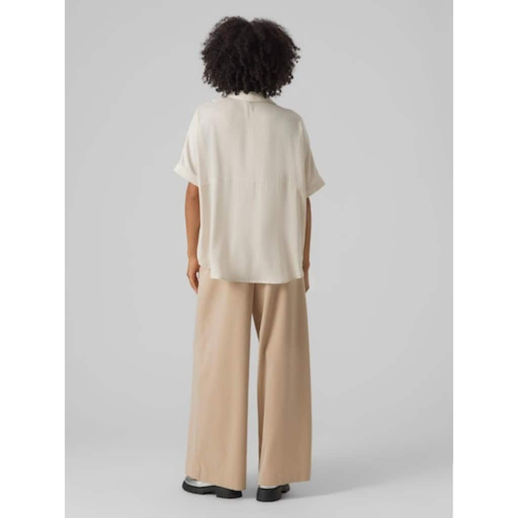 Vero Moda Kurzarmbluse »VMKATRINE S/S OVERSIZED SHIRT WVN NOOS«