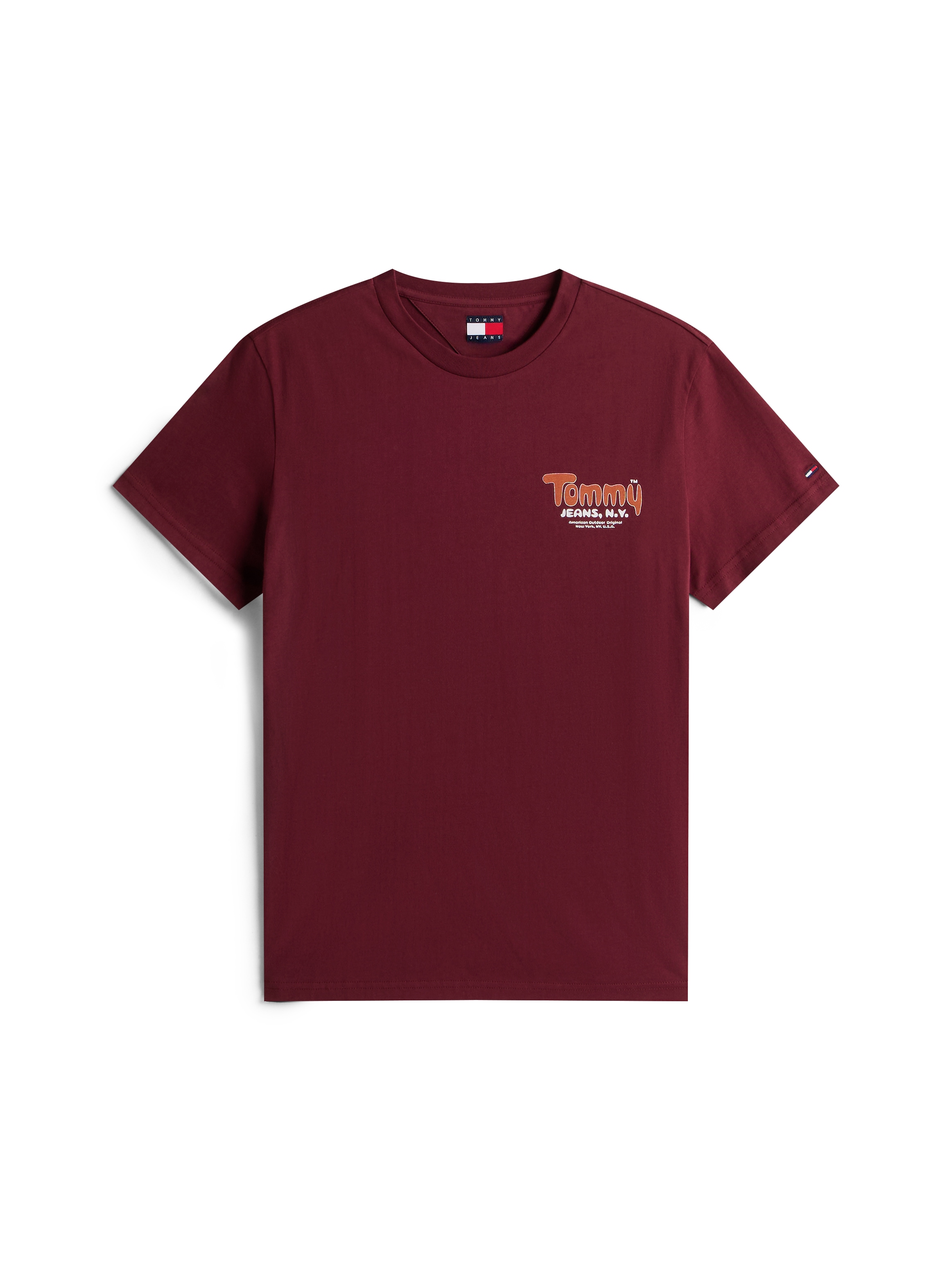Tommy Jeans T-Shirt »FONT PLAY TEE«, Slim fit mit Rundhalsausschnitt