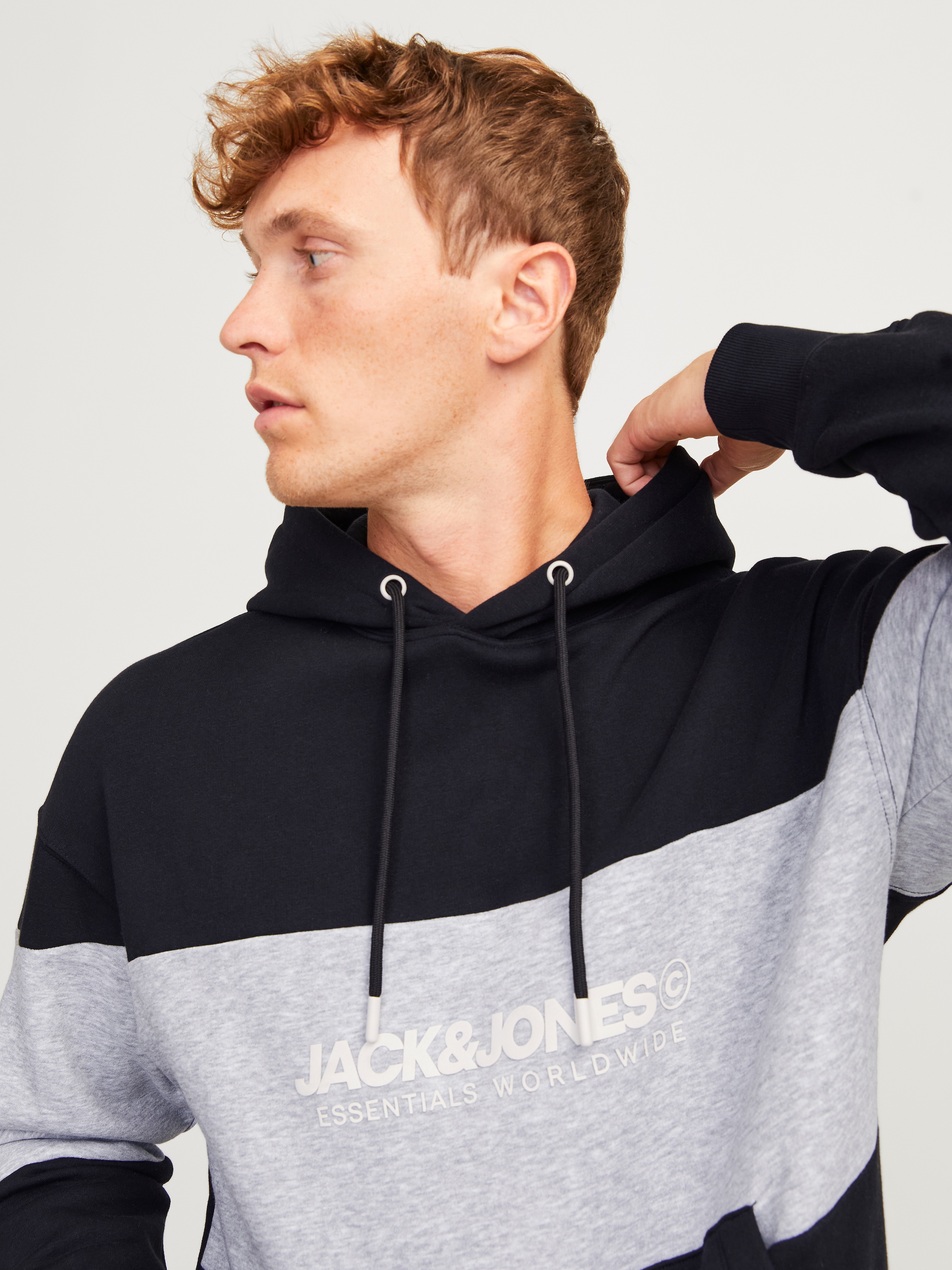 Jack & Jones Kapuzensweatshirt »JJELEGACY BLOCKING SWEAT HOOD NOOS«