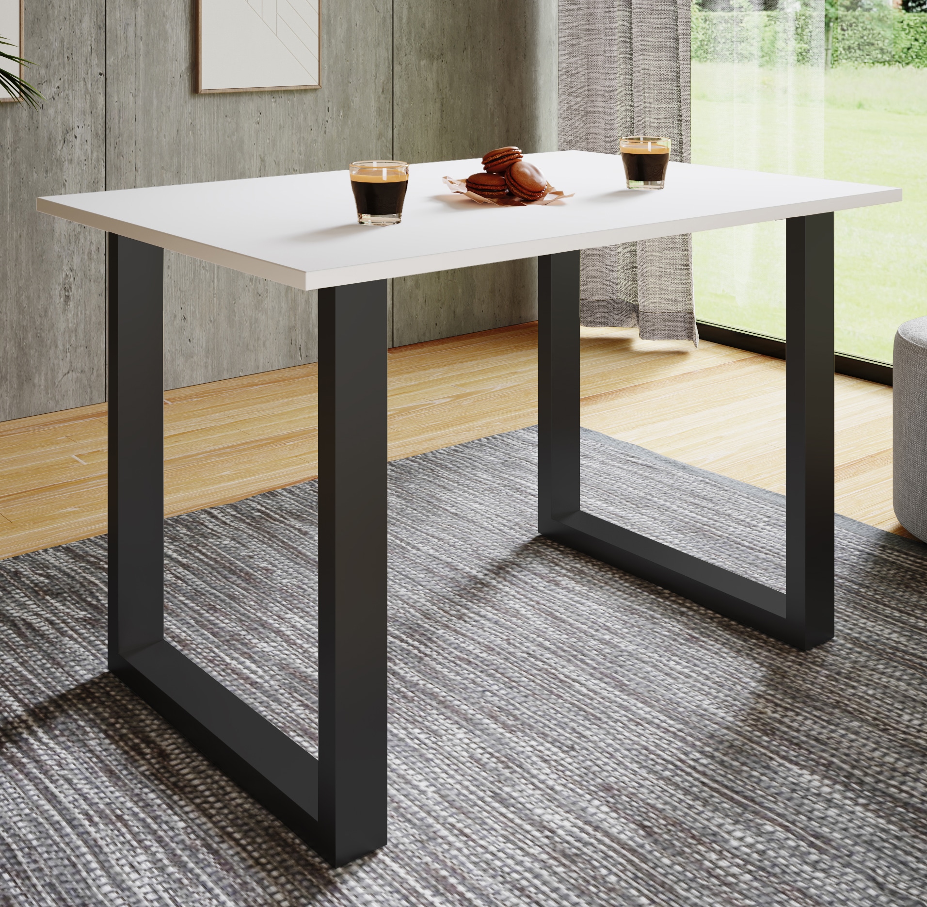 VCM Esstisch »Premium Holz Esstisch Küchentisch Xona U 140x50« 1 Stk. tlg.