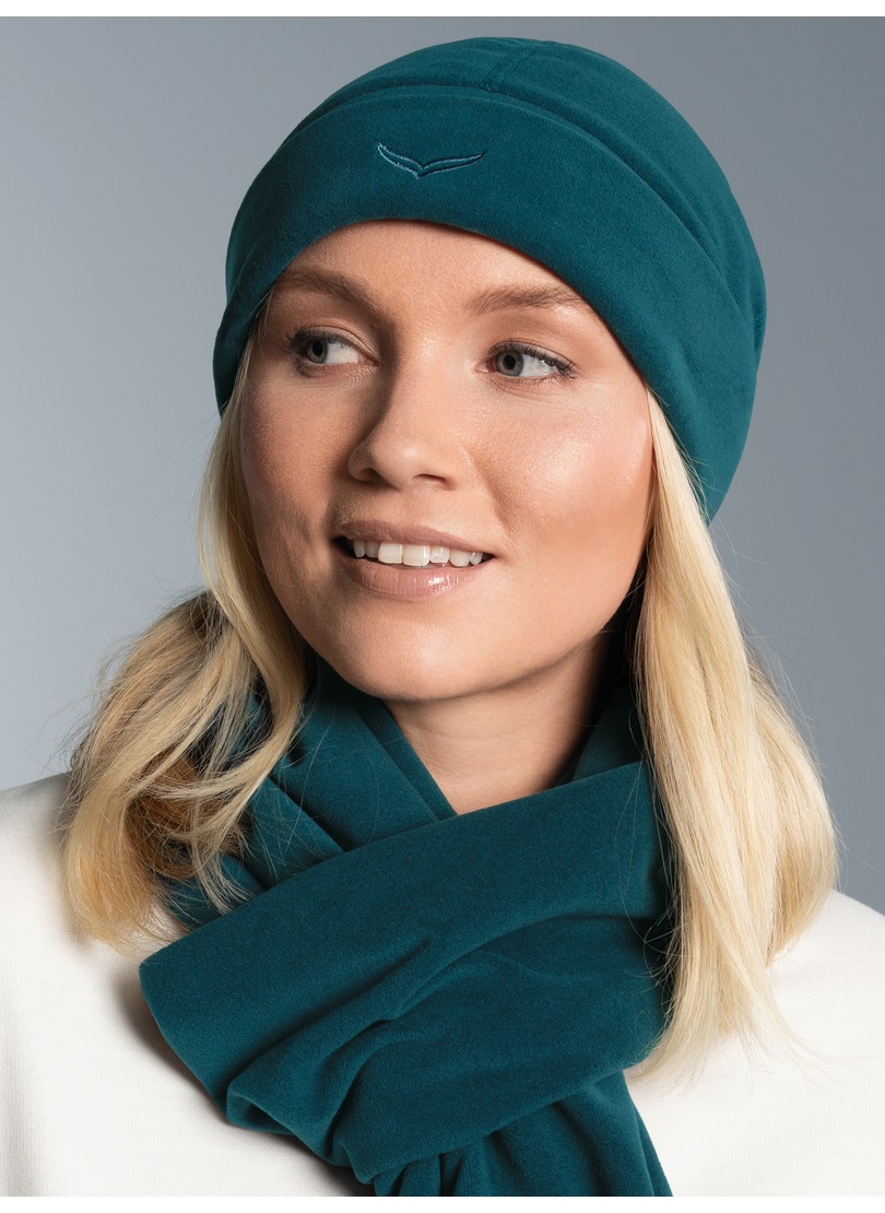 Trigema Damen Fleecemütze »TRIGEMA Fleecemütze« 1 Stk. tlg. in blau, Größe 3