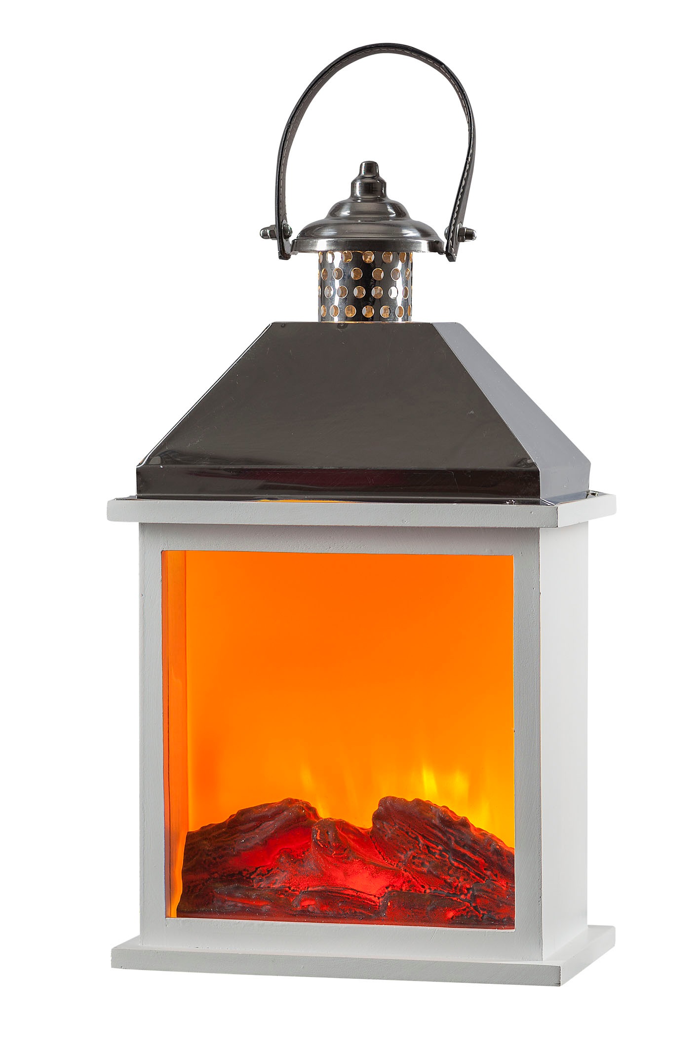 HGD Holz-Glas-Design LED-Holz-Edelstahlkamin mit Kamineffekt für Netzbetrieb mit Time