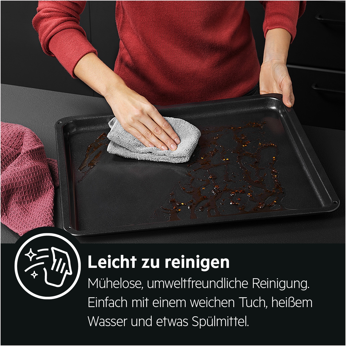 AEG Backblech »Easy2Clean Antihaft – Backblech A9OOAF11«, Metall, mit versiegelter Keramikbeschichtung