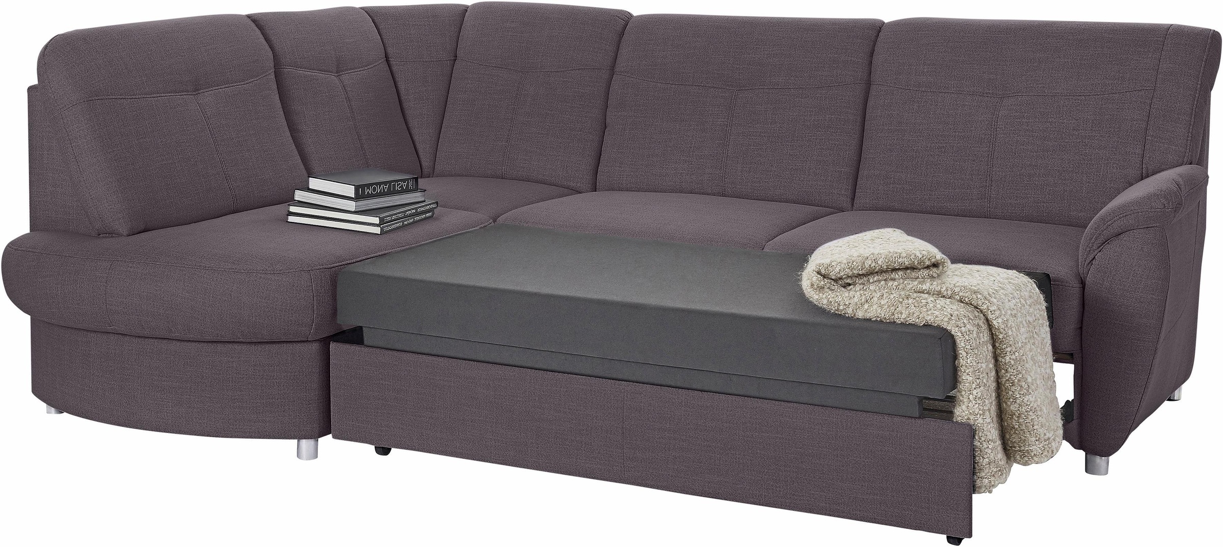 sit&more Ecksofa »Sonoma L-Form«, wahlweise mit Bettfunktion und Bettkasten