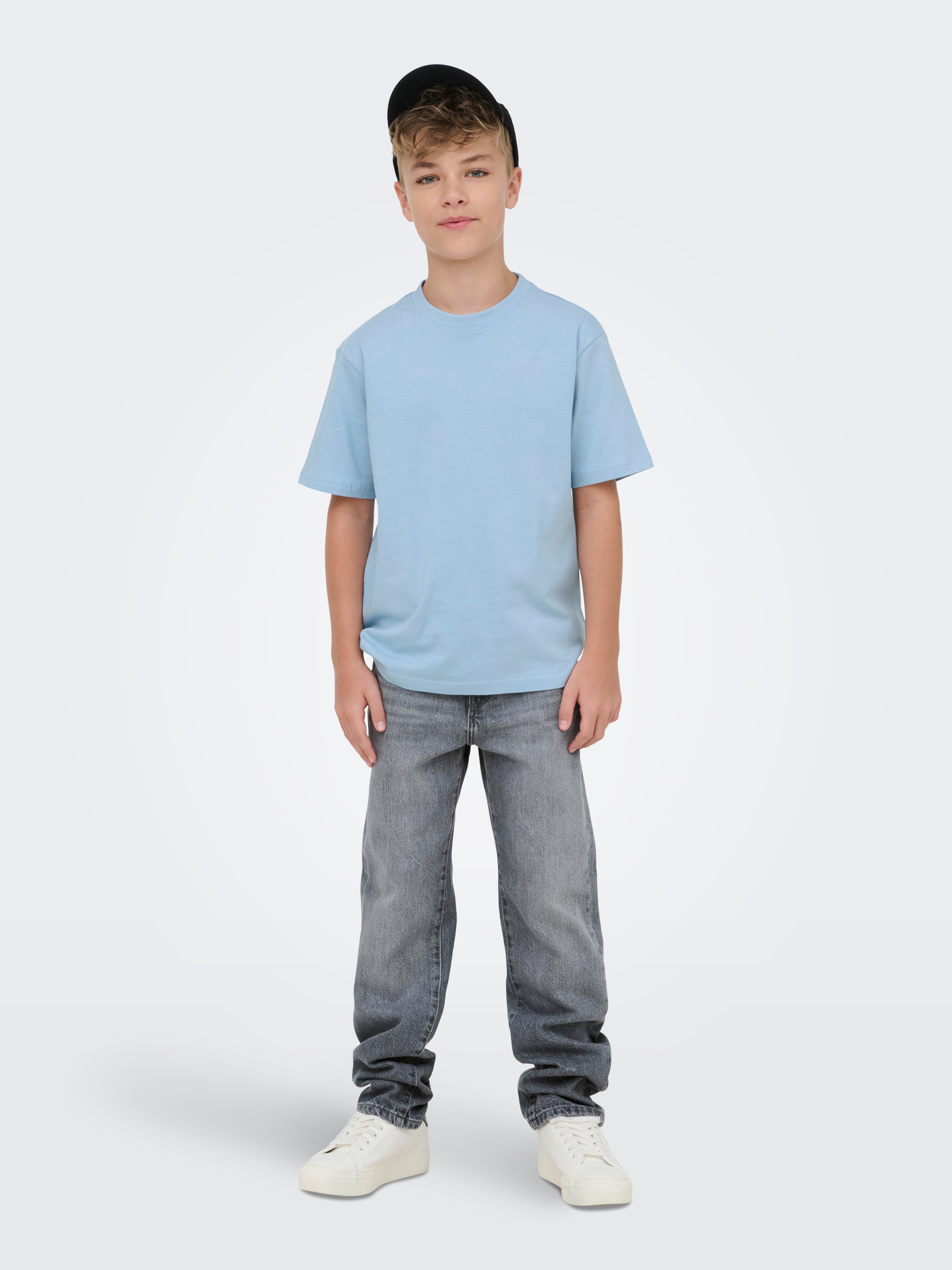 ONLY & SONS junior Straight-Jeans »OSJEDGE STRAIGHT MG 3365 TAI DNM NOOS« Baumwolle, loose fit