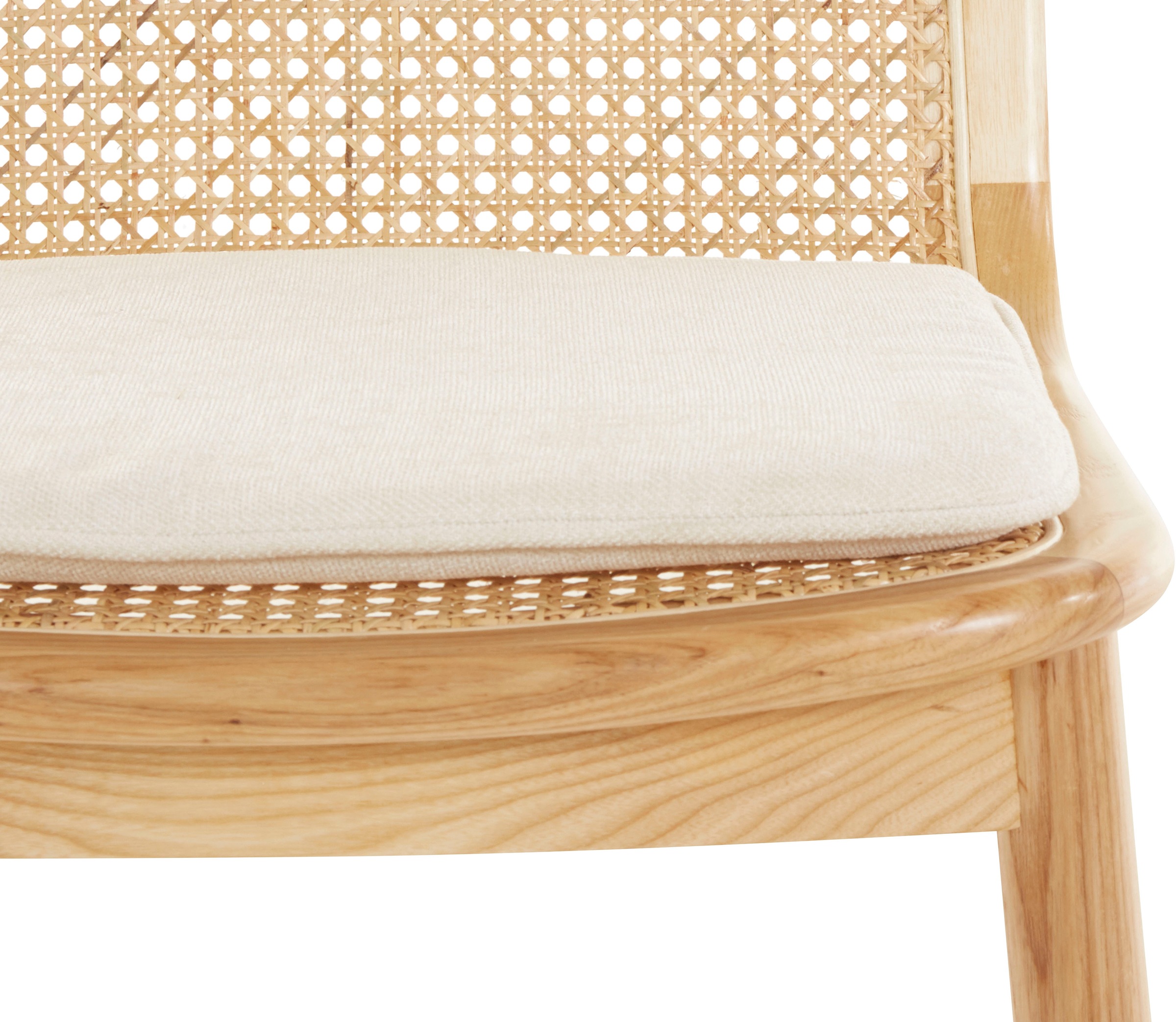 LeGer Home by Lena Gercke Esszimmerstuhl »214LINASTUHL«, (Set), Polsterstuhl mit Rahmen und Beinen aus massivem Eschenholz