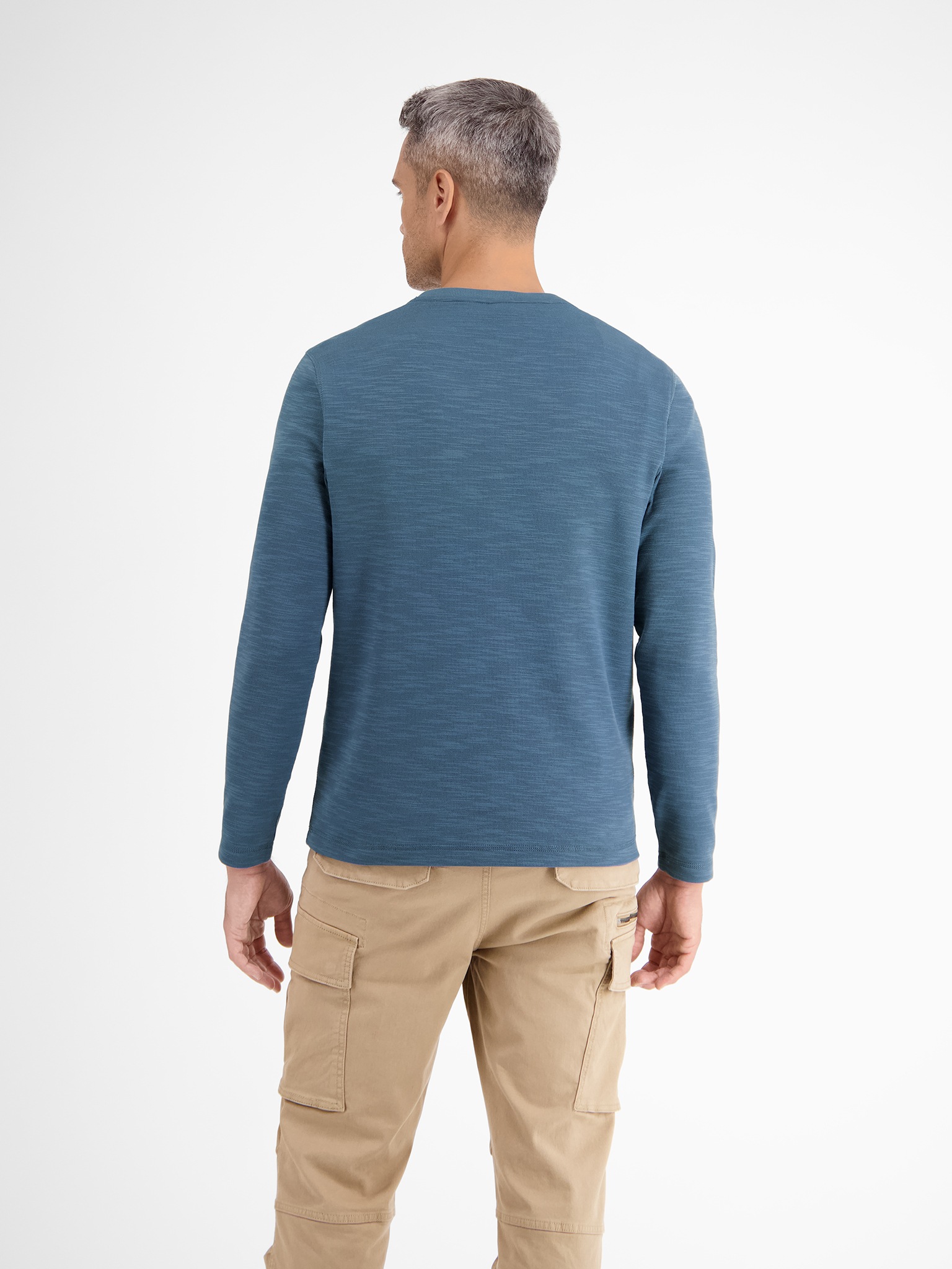 LERROS Langarmshirt, mit Serafino Ausschnitt