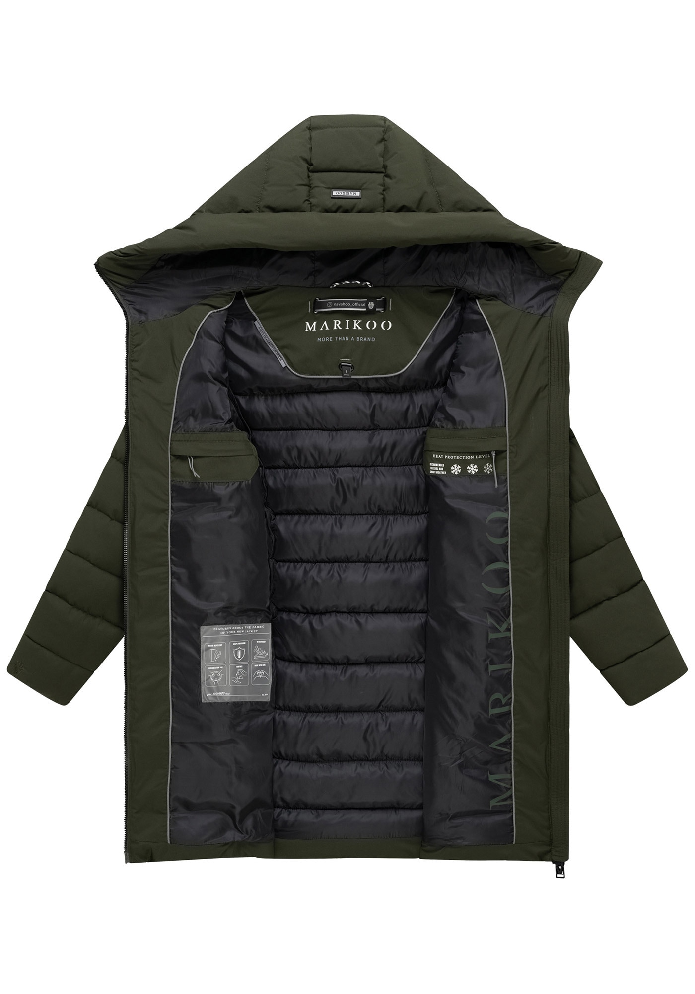 Marikoo Winterjacke »Marikoo Nanoraa Damen Steppmantel N154«