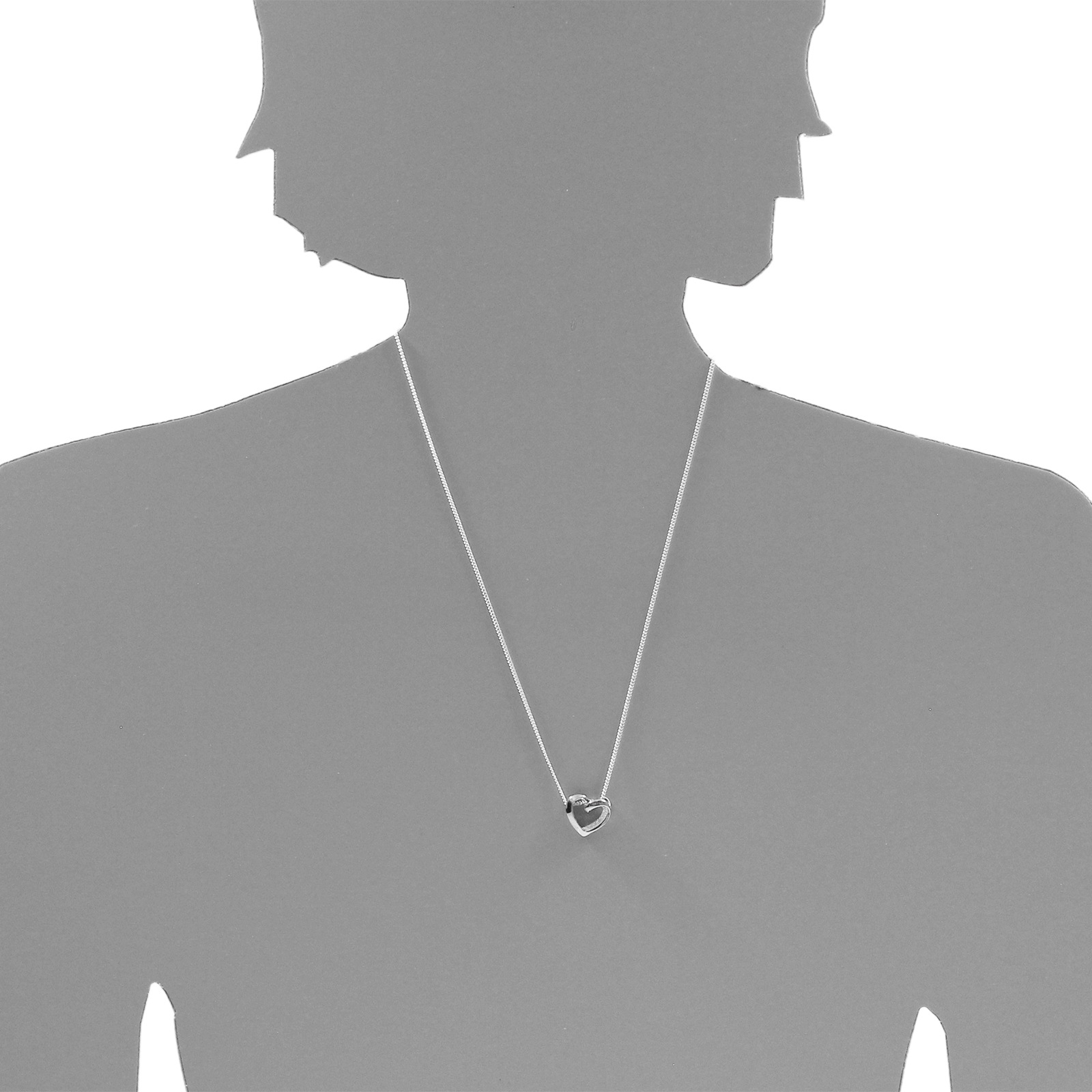 OSTSEE-SCHMUCK Kettenanhänger »- Herz - Silber 925/000 - Zirkonia«
