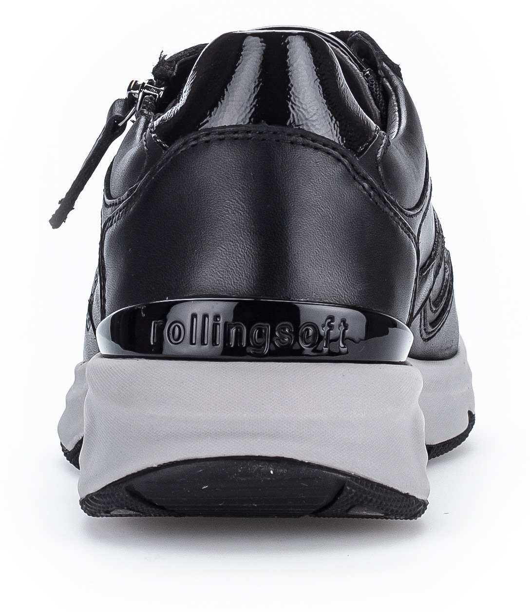 Gabor Rollingsoft Keilsneaker, Freizeitschuh, Halbschuh, Schnürschuh, Logoschriftzug an der Ferse