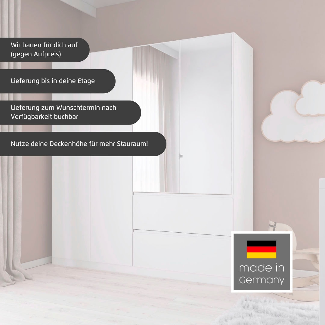 rauch Drehtürenschrank »Kleiderschrank Schrank Garderobe Wäscheschrank COSTA Breite 91 cm« in 3 Ausstattungen BASIC/CLASSIC/PREMIUM,  mit griffloser Front und Push-to-Open Funktion MADE IN GERMANY